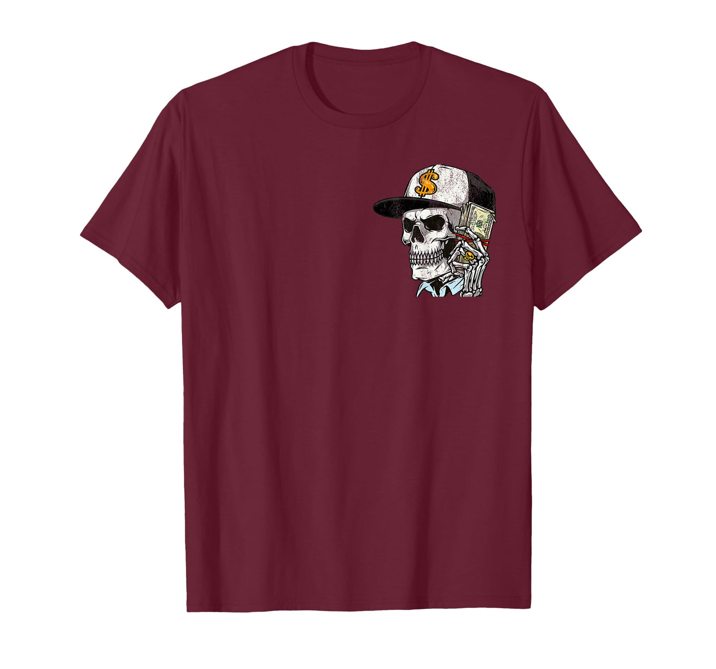 Working Like Crazy to Support The Lazy Skeleton (2 Sided) T-Shirt