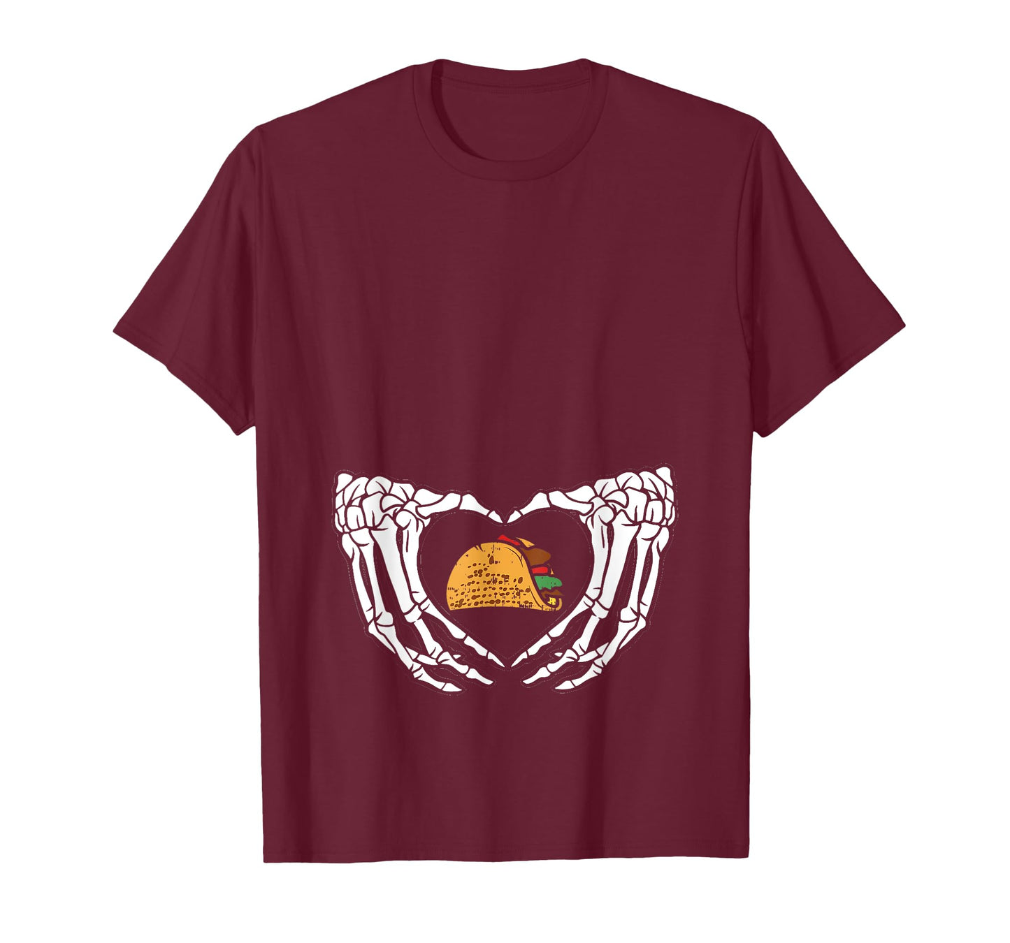 Halloween Dad Skeleton Taco Belly Funny Pregnancy Couple Men T-Shirt