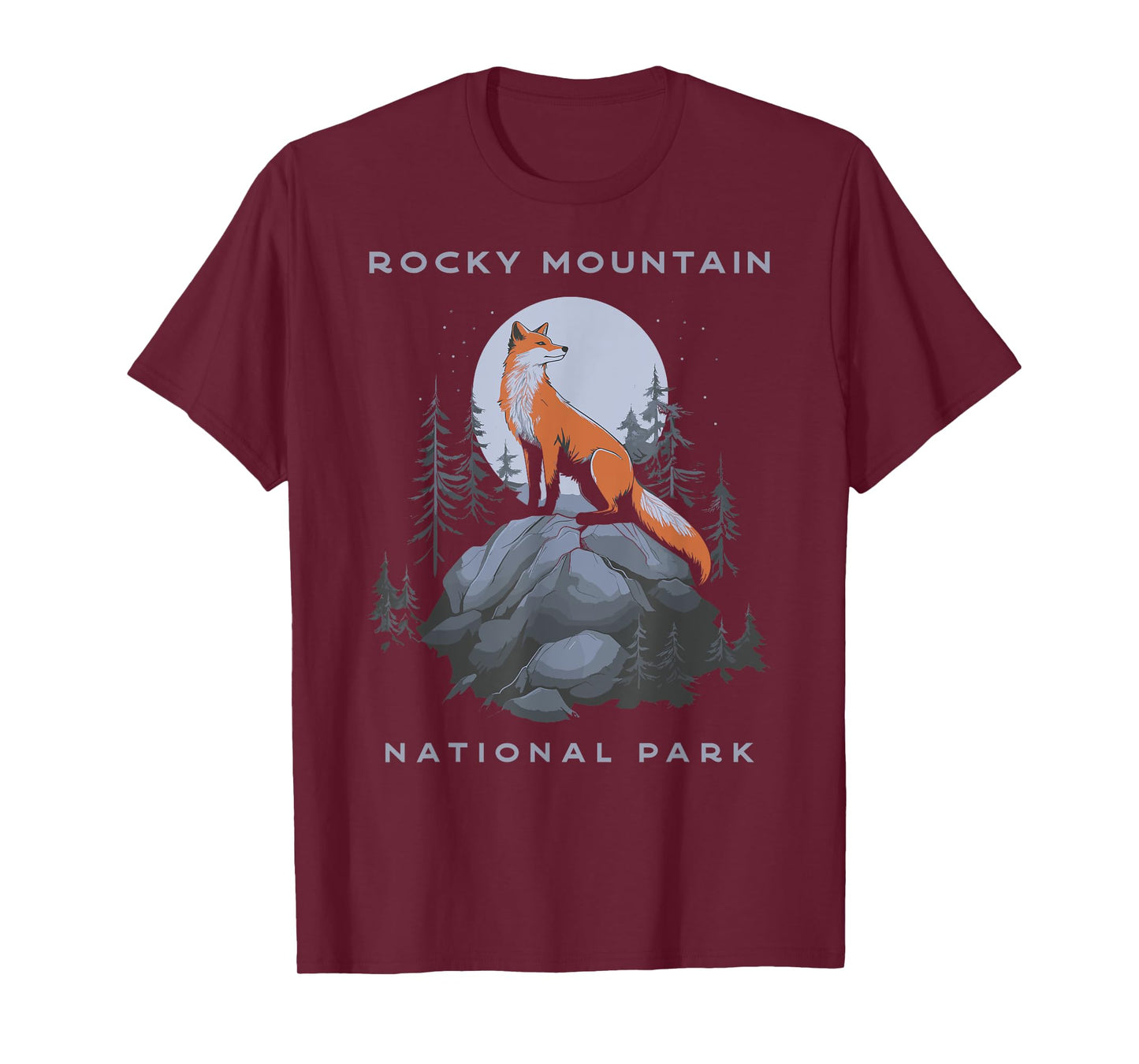 Rocky Mountain National Park Vintage Fox T-Shirt