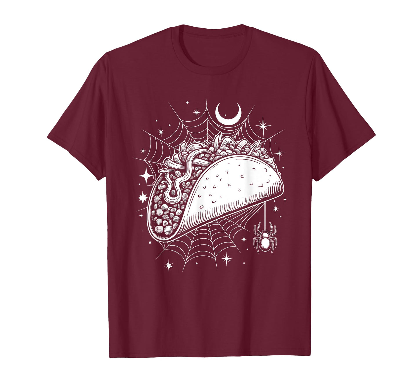 Halloween Spider Web Taco Mexican Food Tacos T-Shirt