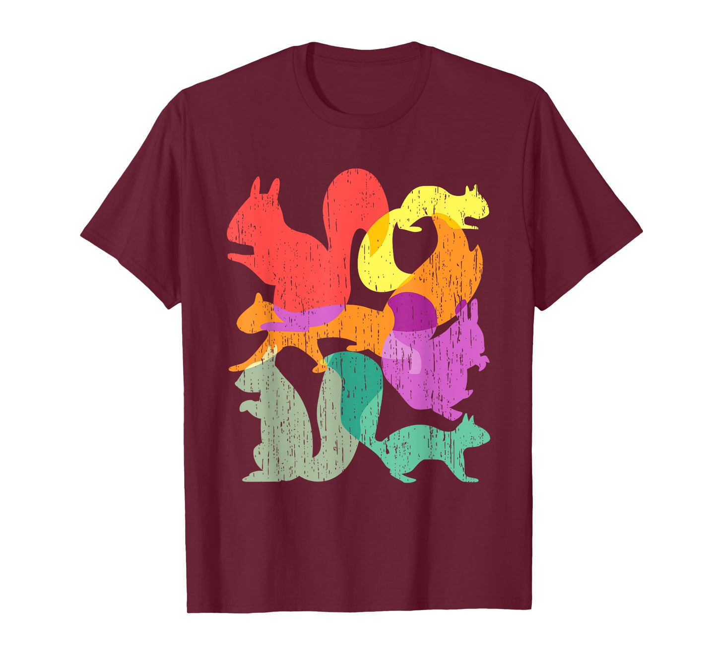 Vintage Squirrels Funny Forest Animal Rodent Lovers Outfit T-Shirt