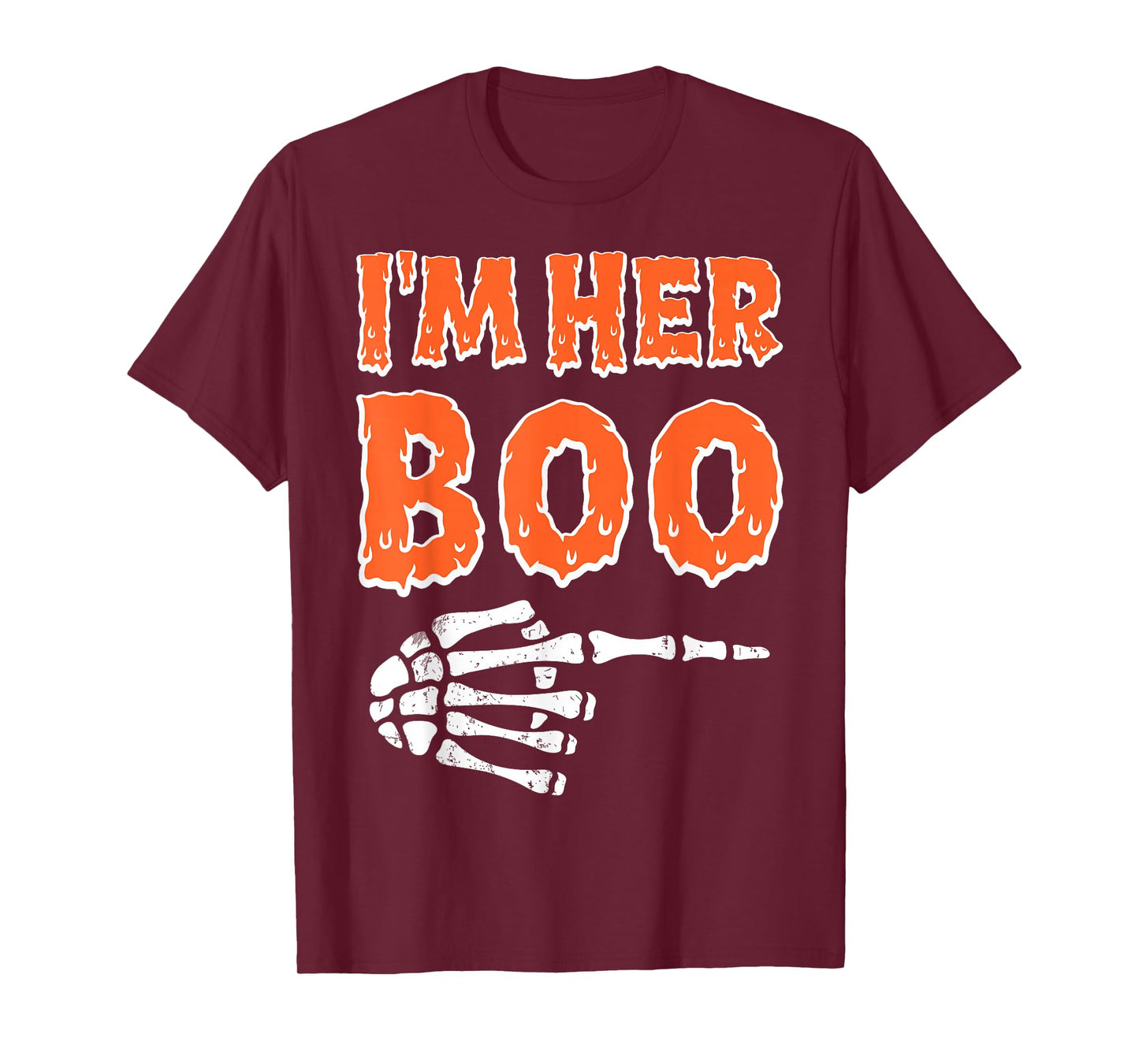 I’m Her Boo I’m His Ghoul Funny Halloween Matching Couples T-Shirt