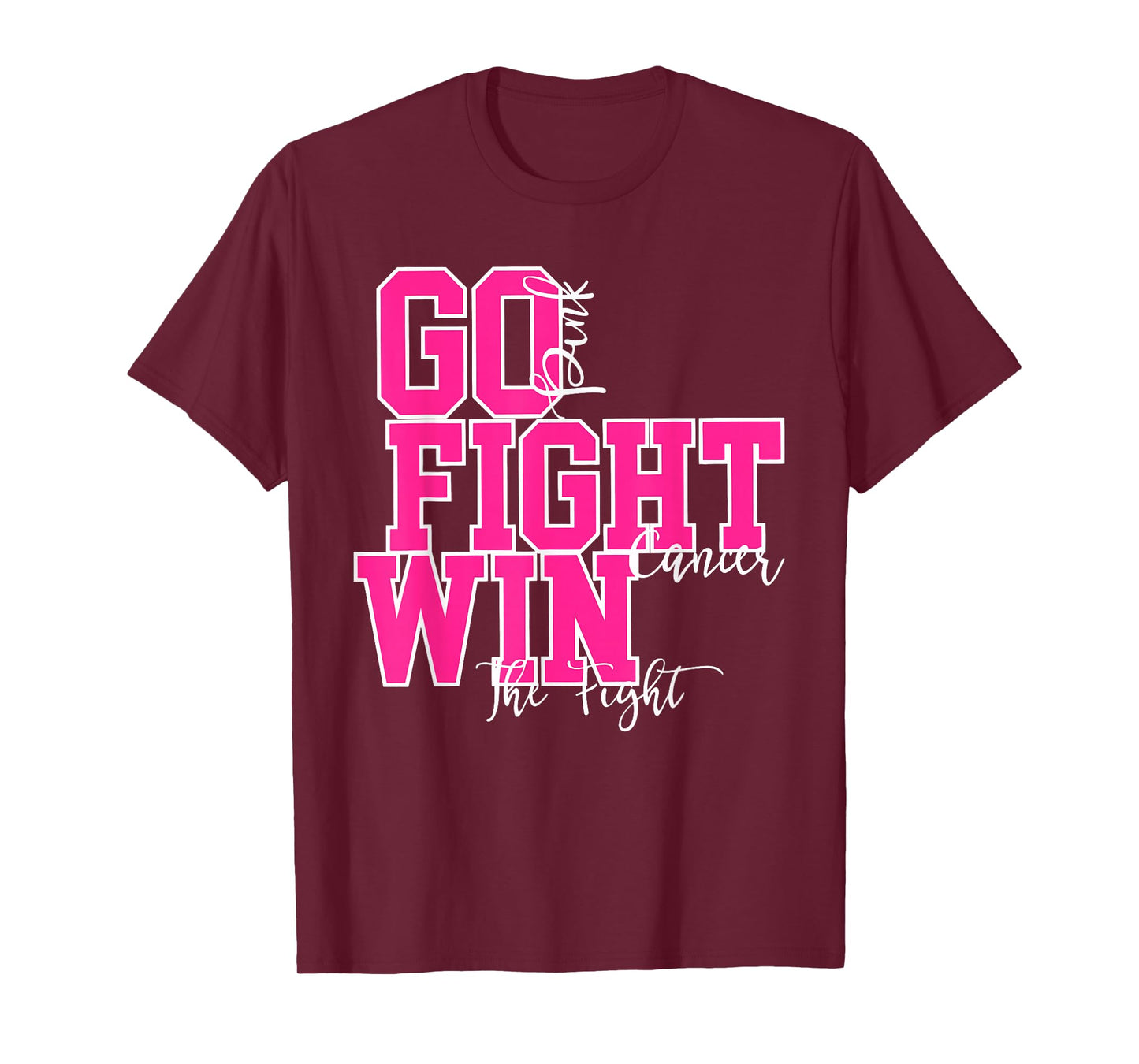 Fight Cancer Pink Breast Cancer Awareness Warrior Survivor T-Shirt