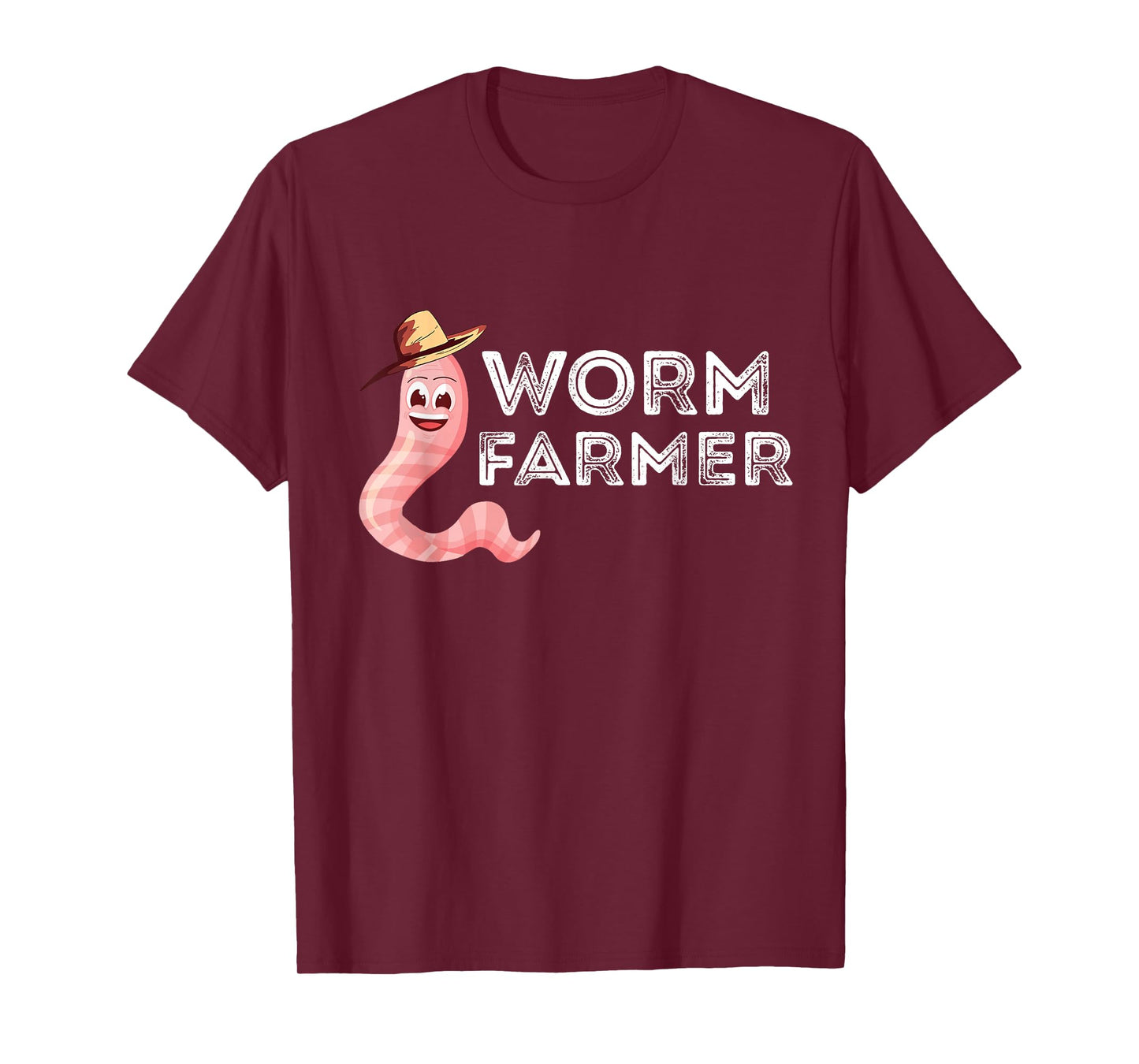 Worm Farmer Happy Worm Farmer Red Wiggler Worm Garden T-Shirt