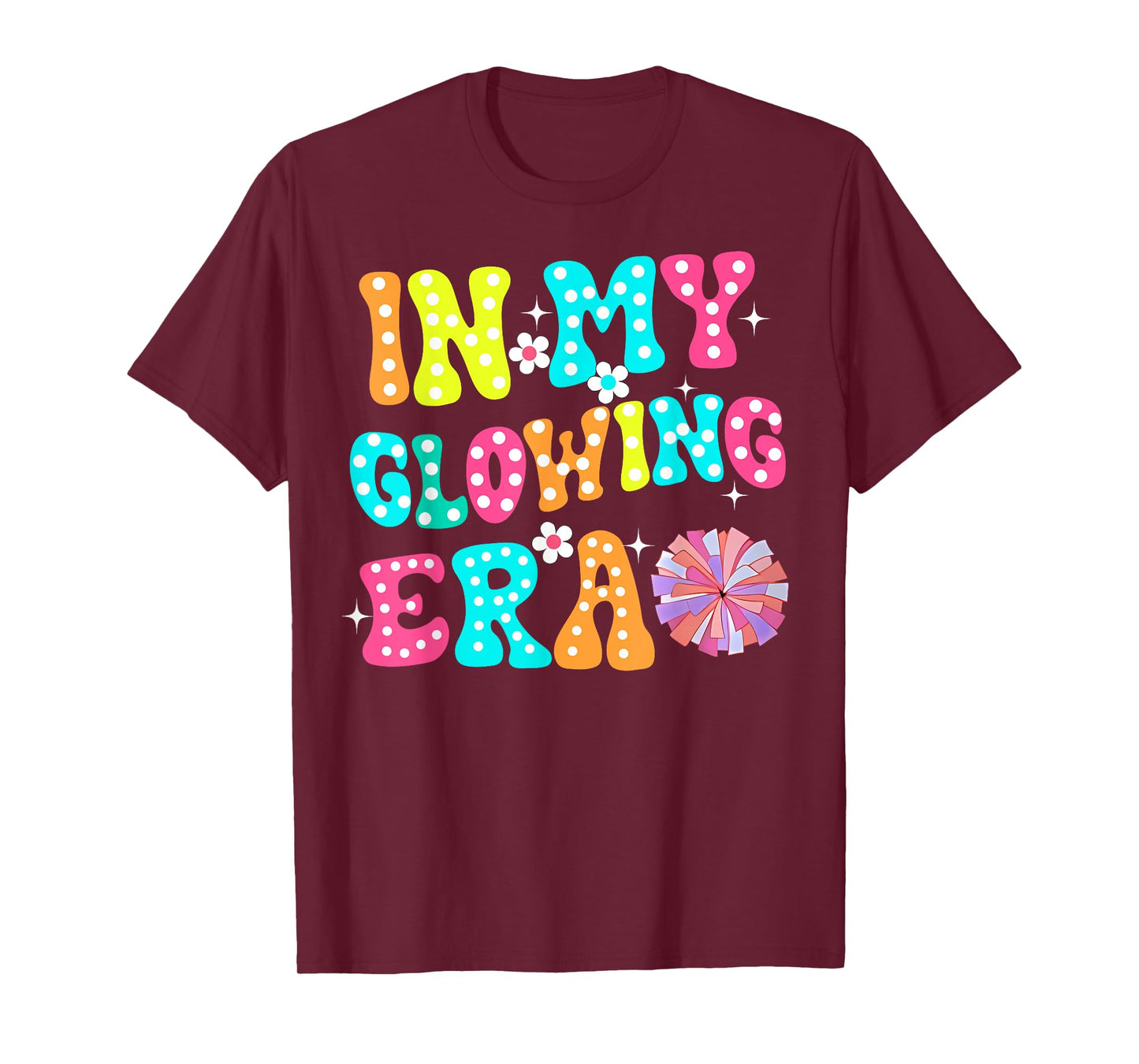 In My Glowing Era Groovy Colorful Bright T-Shirt