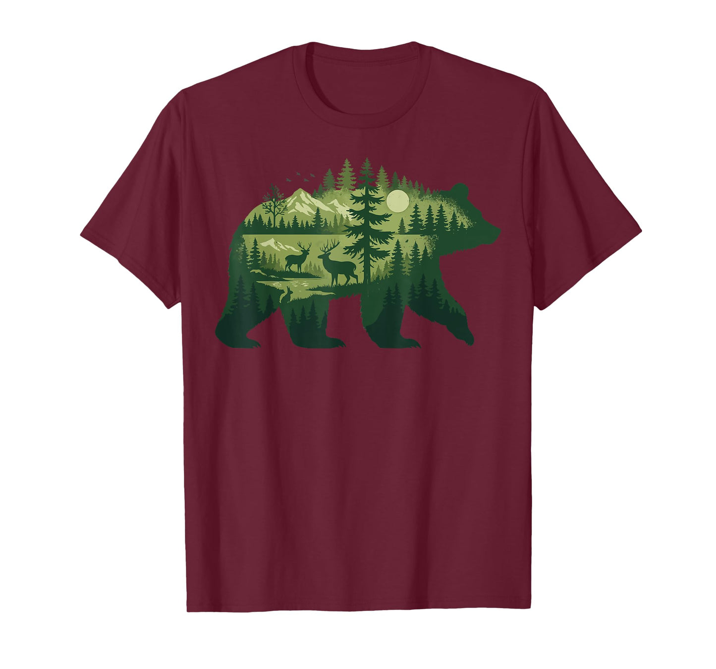 Bear Retro Nature Outdoor T-Shirt
