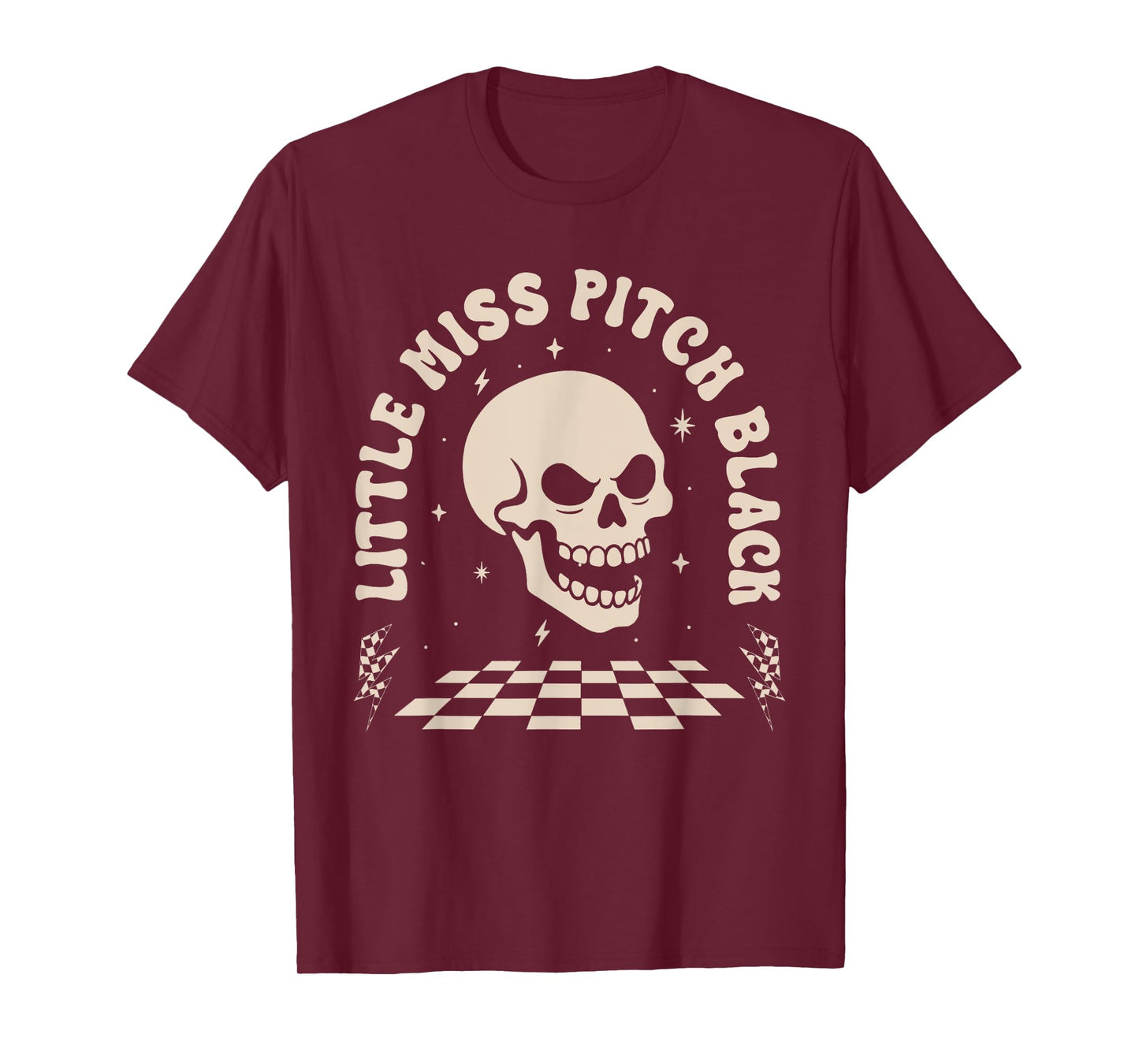Gothic Lover Skull Aesthetic Little Miss Pitch A Black T-Shirt