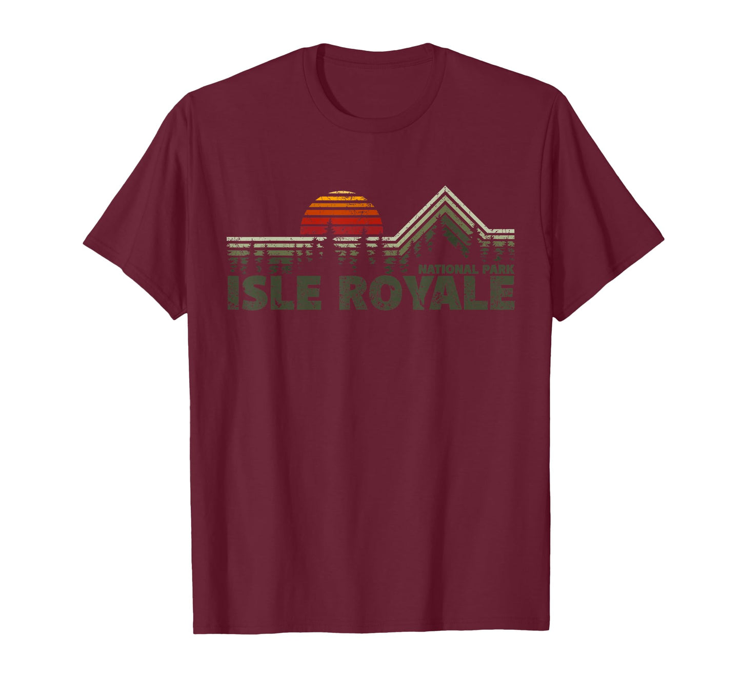 Isle Royale National Park Retro Nature T-Shirt