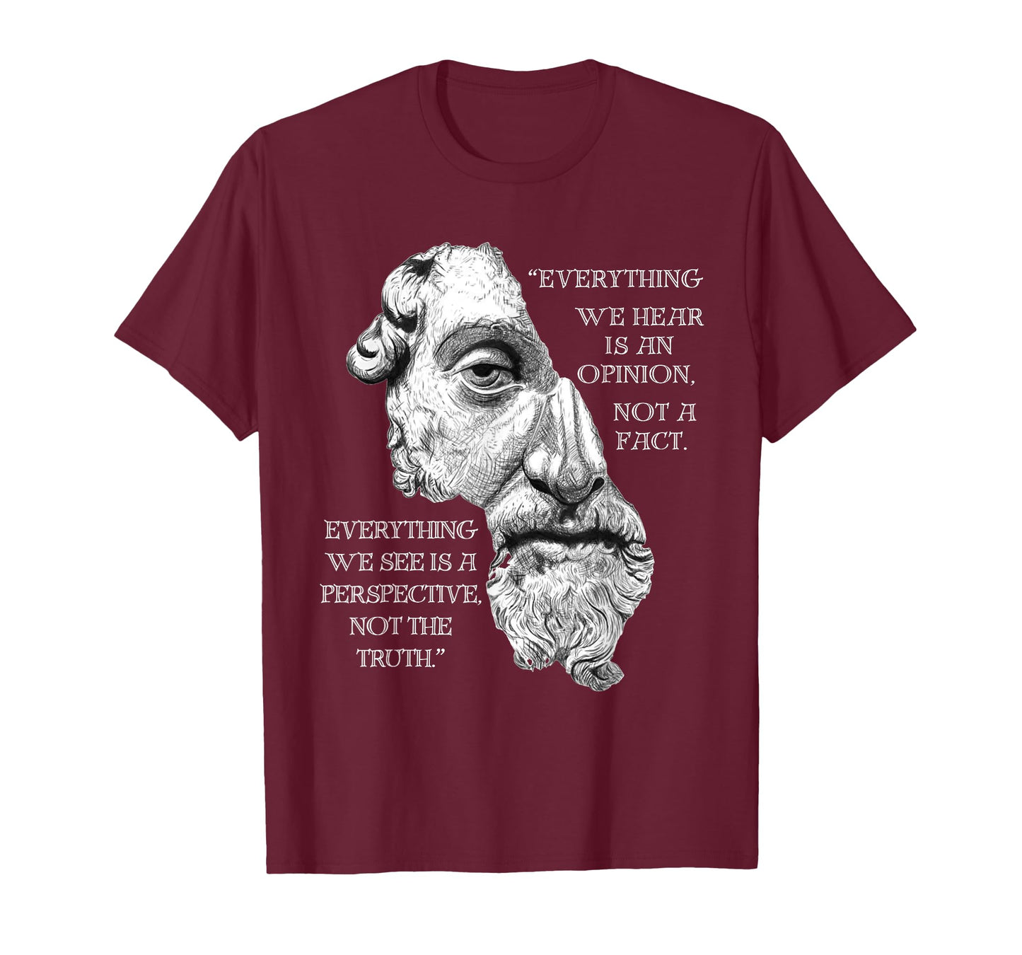 Marcus Aurelius Stoic Philosophy Roman Philosopher's Quote T-Shirt