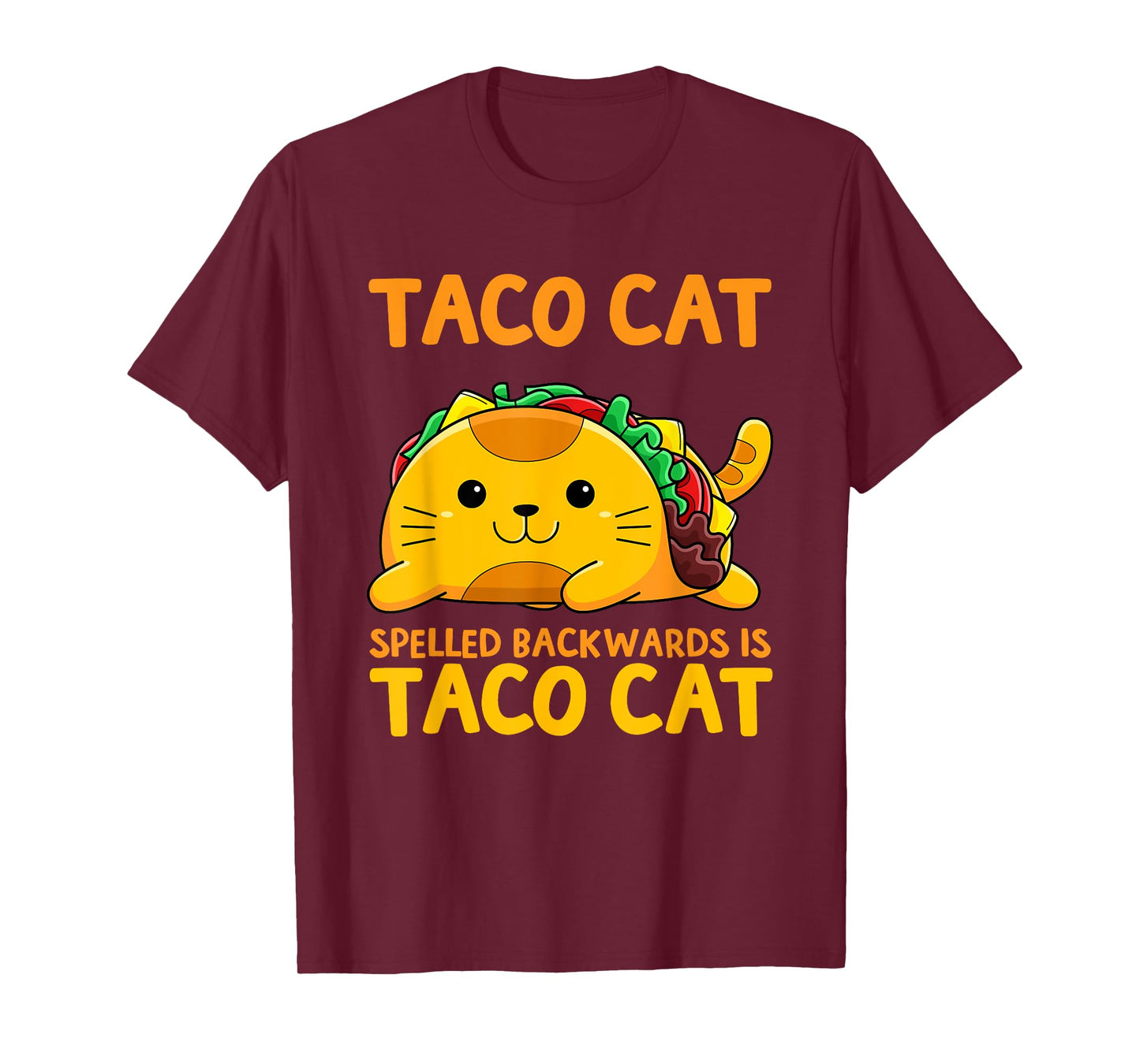 Tacocat Spelled Backwards Shirt Taco Cat Cinco De Mayo T-Shirt for Men Women Girls Kids