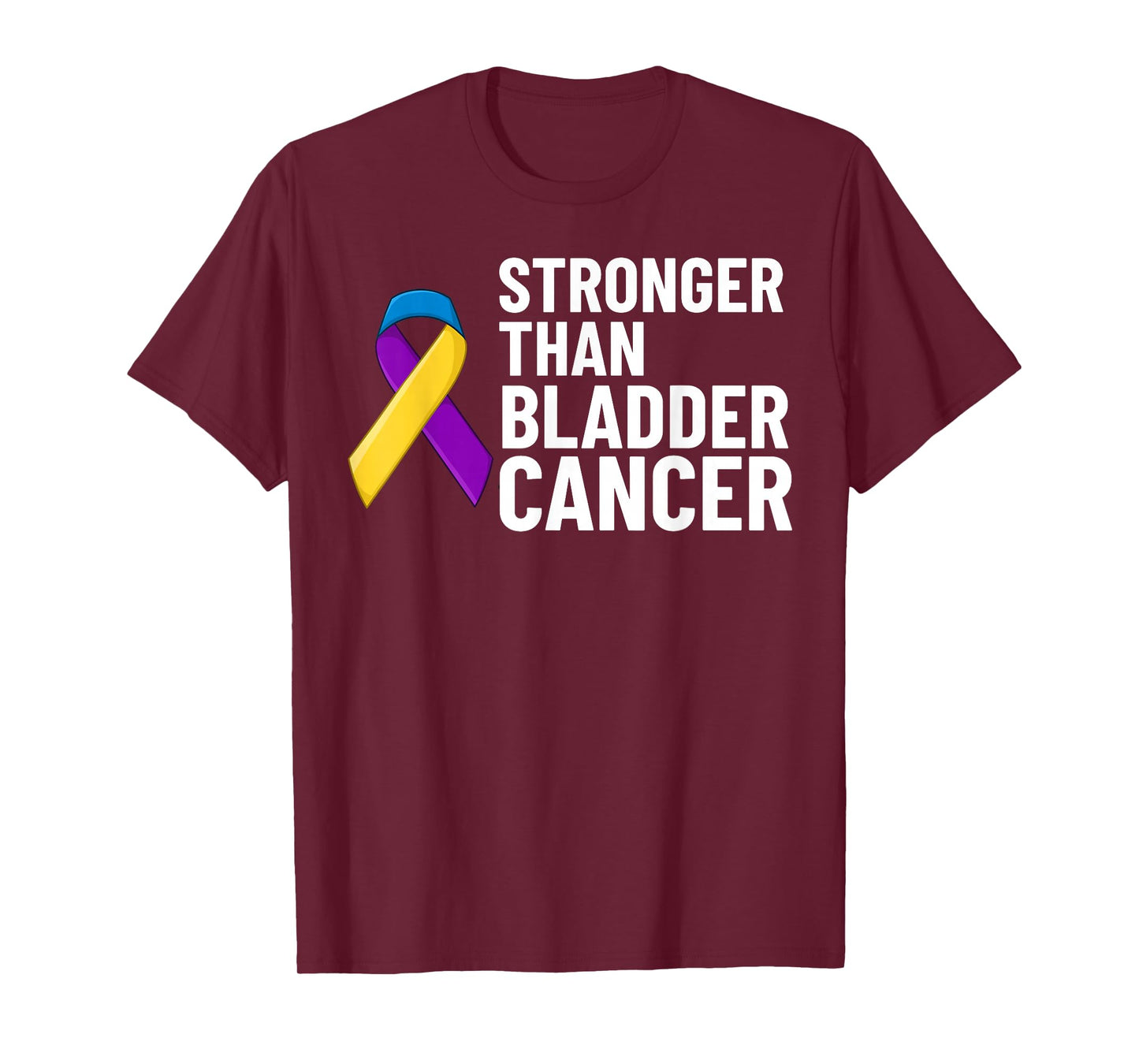 Bladder Cancer Ribbon Awareness Chemo Survivor T-Shirt