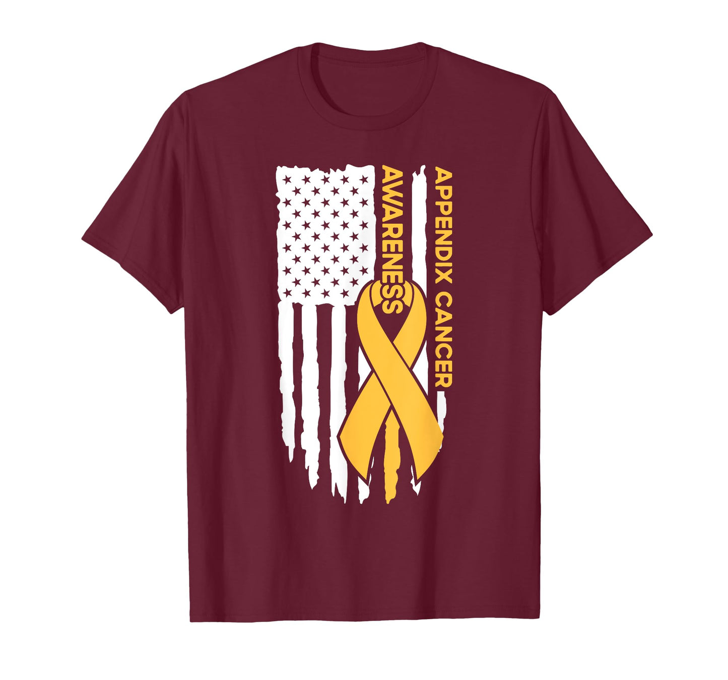 Appendix Cancer Awareness Flag Appendix Cancer T-Shirt