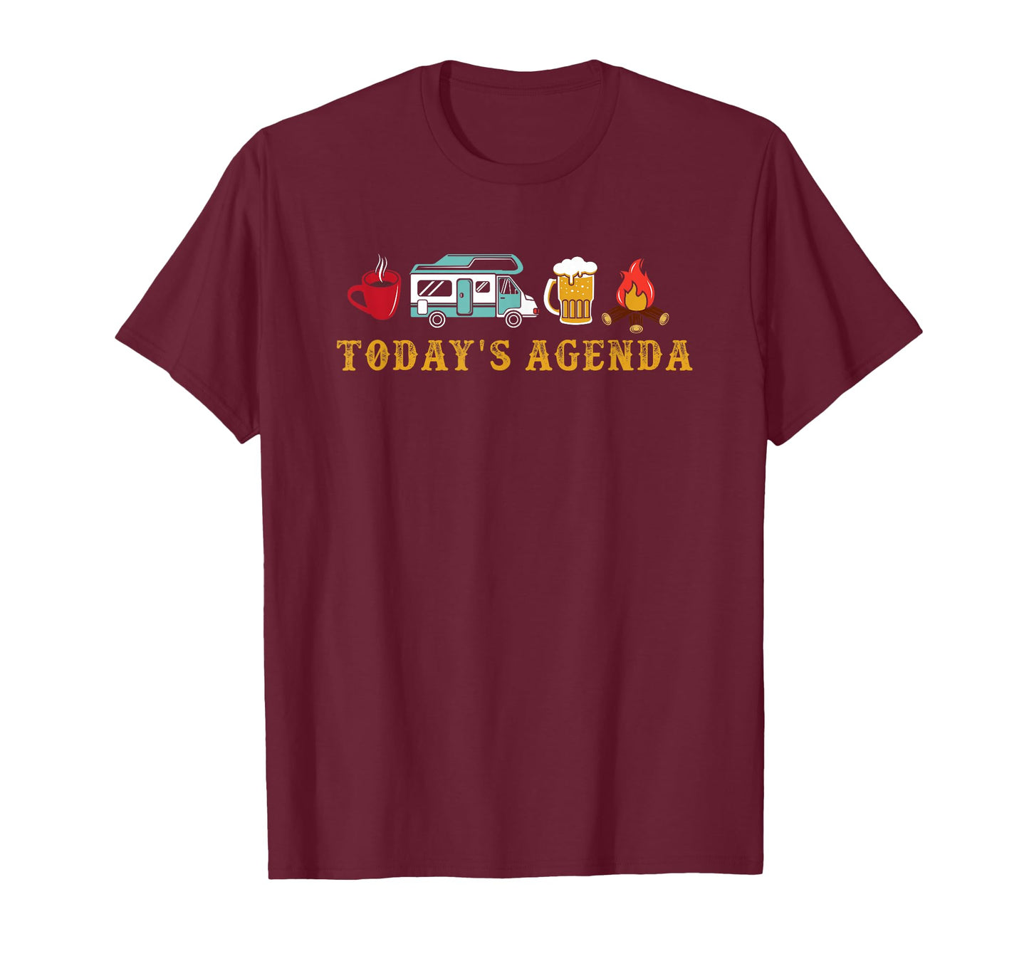 RV Camping Lover Agenda T-Shirt