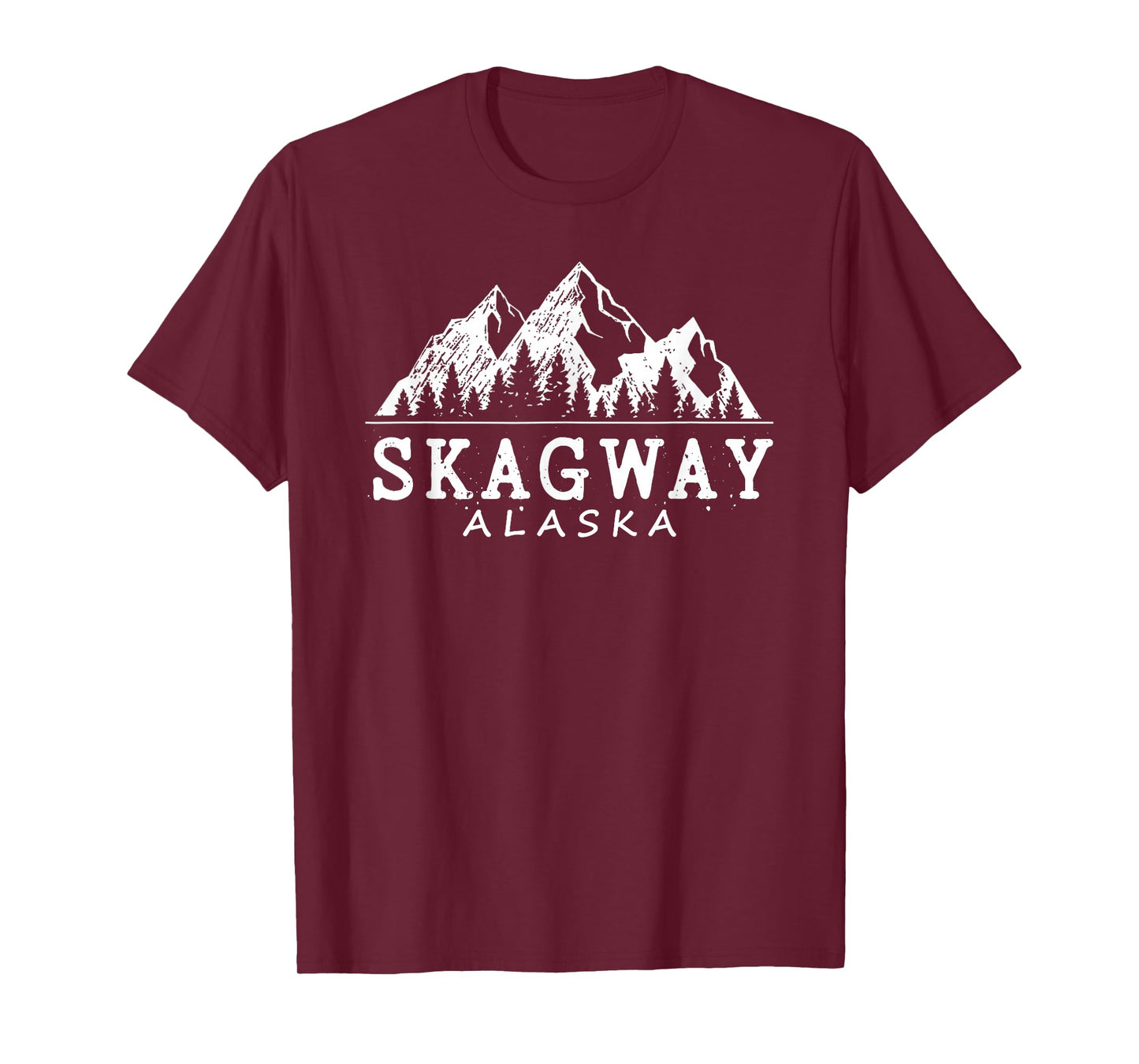 Skagway Alaska T-Shirt Vintage Mountains Nature Souvenir T-Shirt
