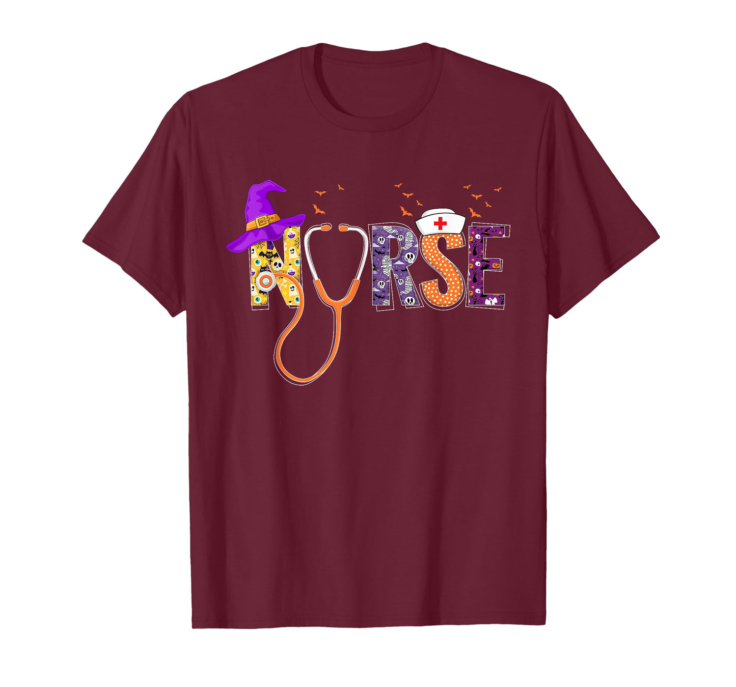 Nurse Halloween Costume Nursing Scrub Top Women T-Shirt