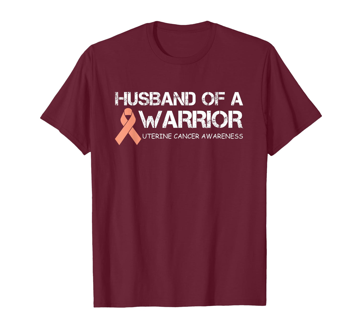 Husband Of A Warrior Uterine Cancer Awareness T-Shirt