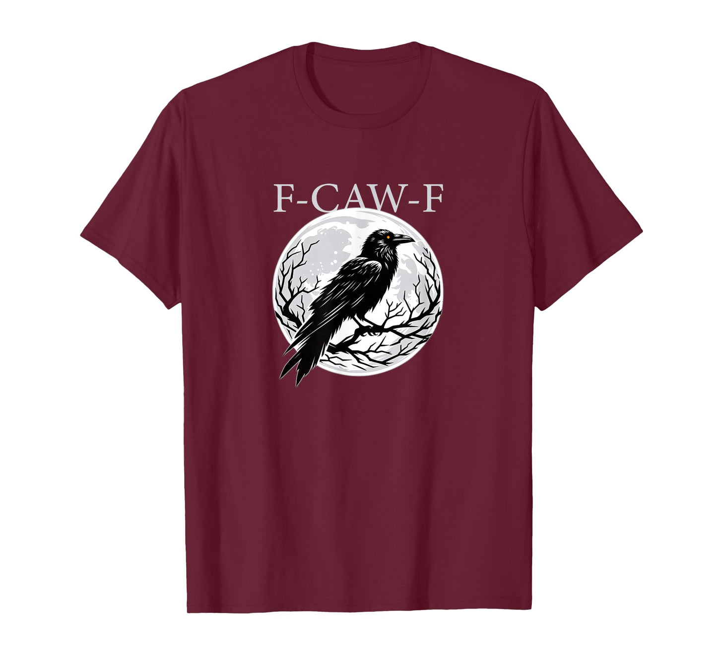 F-CAW-F Funny Crow Moon Halloween T-Shirt