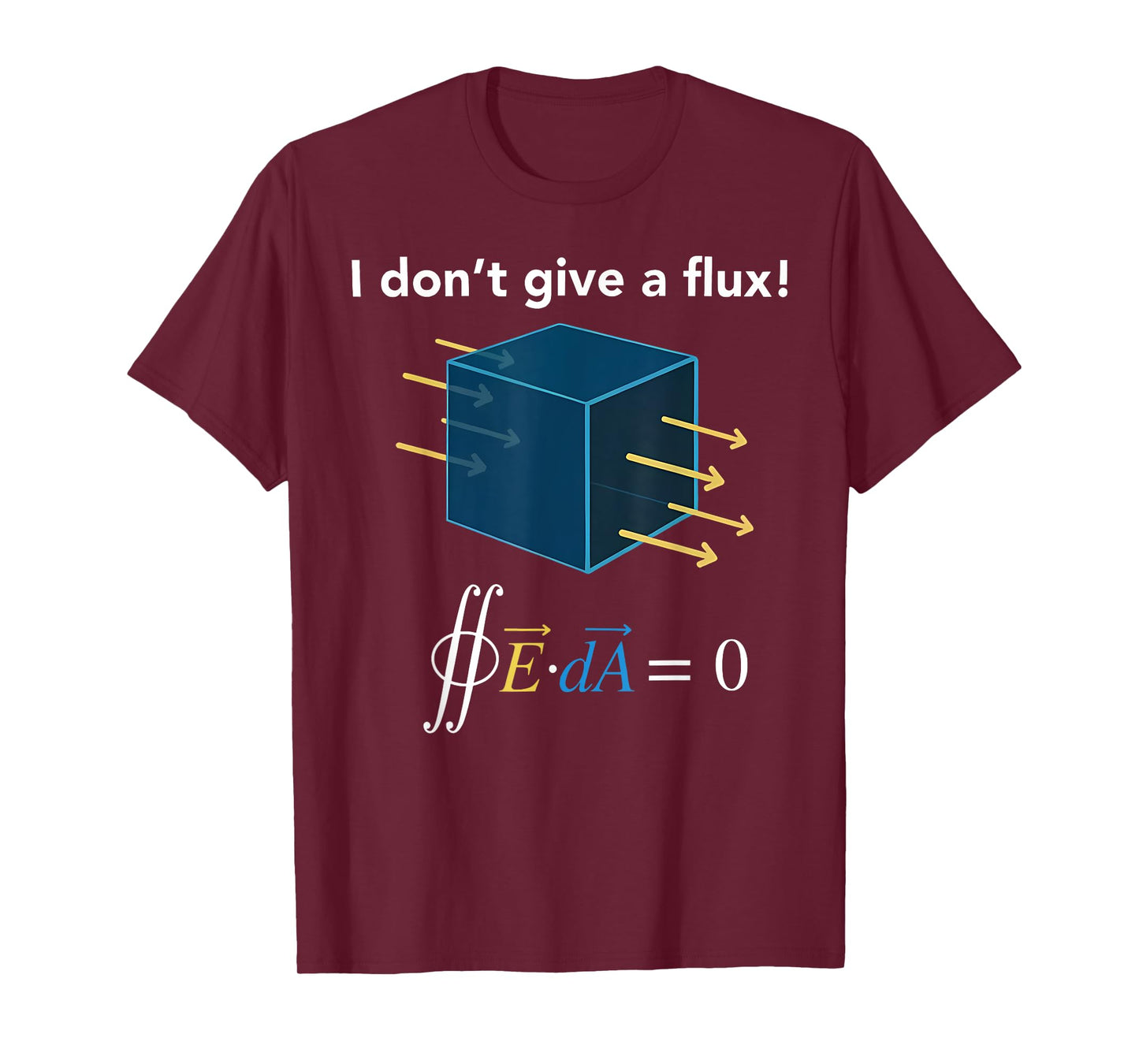 I Don't Give A Flux Physics Scientist Teacher Science Geek T-Shirt