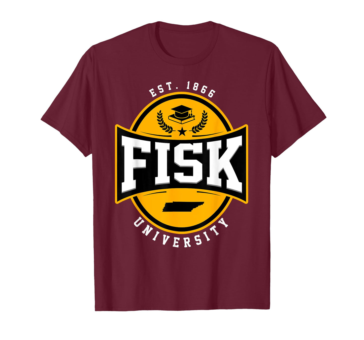 Fisk University Arch Vintage Design Retro Men Women T-Shirt