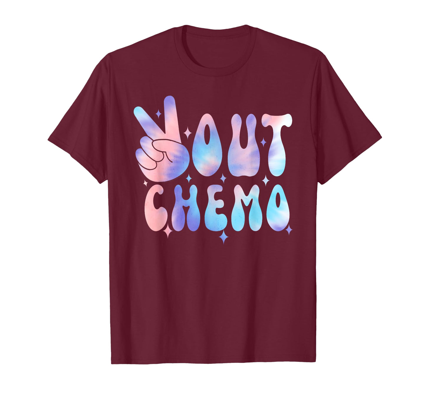 Peace-Out Chemo Last Day Of Chemo End Chemotherapy Cancer T-Shirt, Small, Black