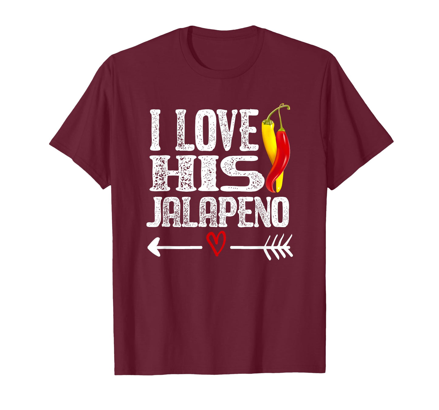Mexican couple Cinco De Mayo I love his Jalapeno T-Shirt