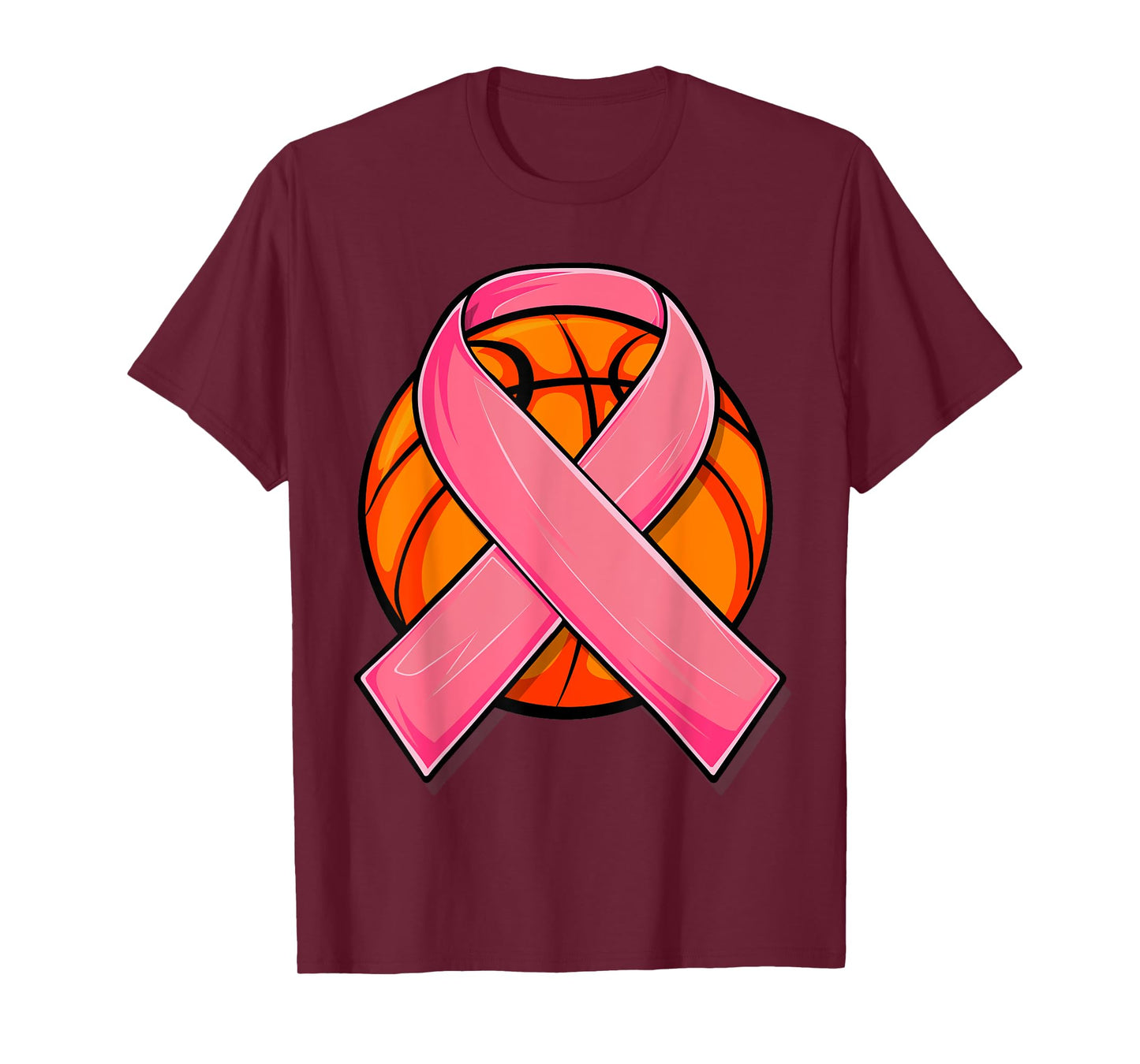 Breast Cancer Awareness Basketball Shirt Pink Cancer Support T-Shirt