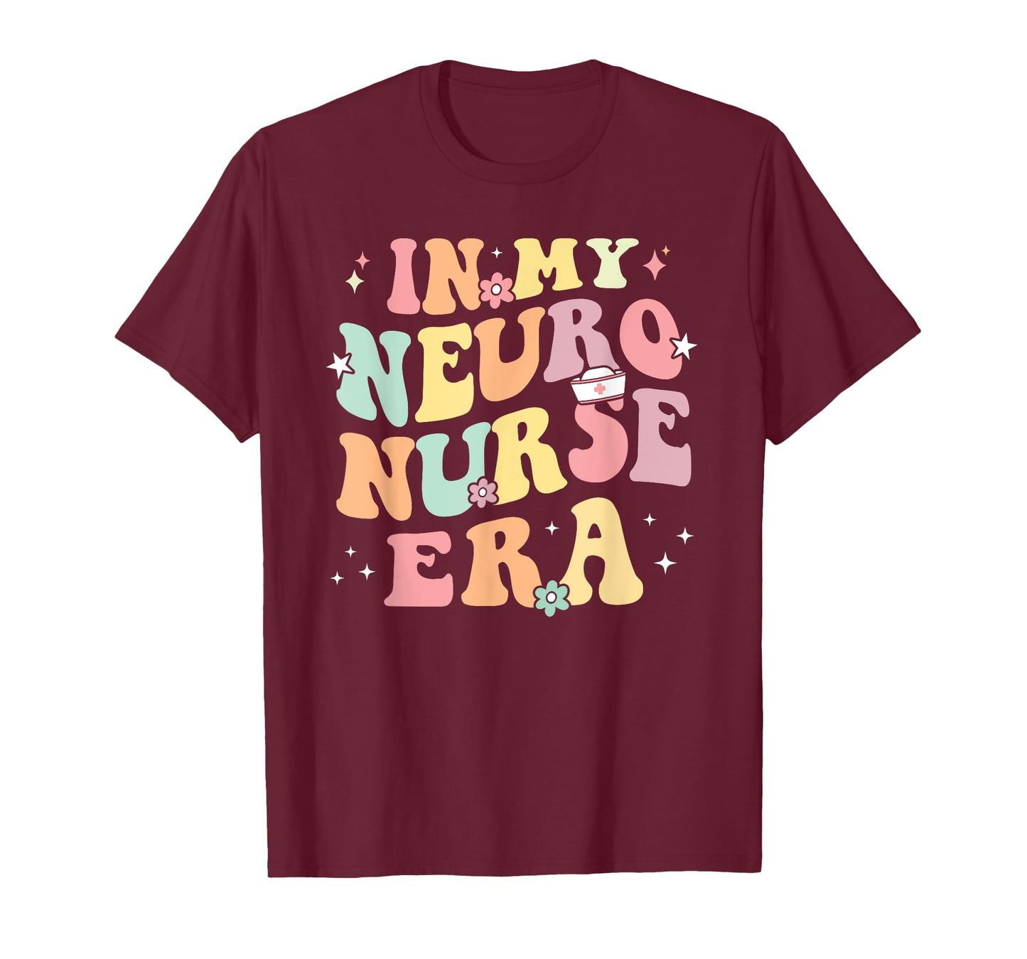 In My Neuro Nurse Era Retro Neuroscience Neurology Nursing T-Shirt