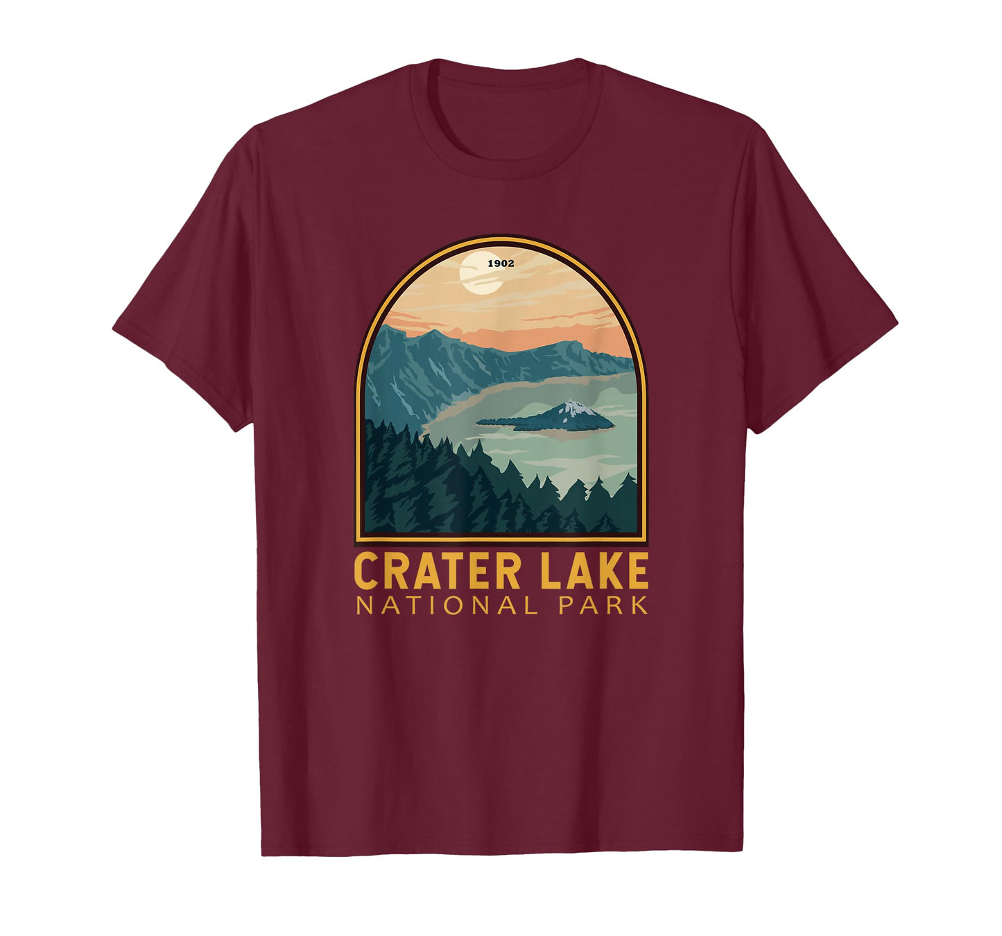 Crater Lake National Park Vintage Emblem T-Shirt