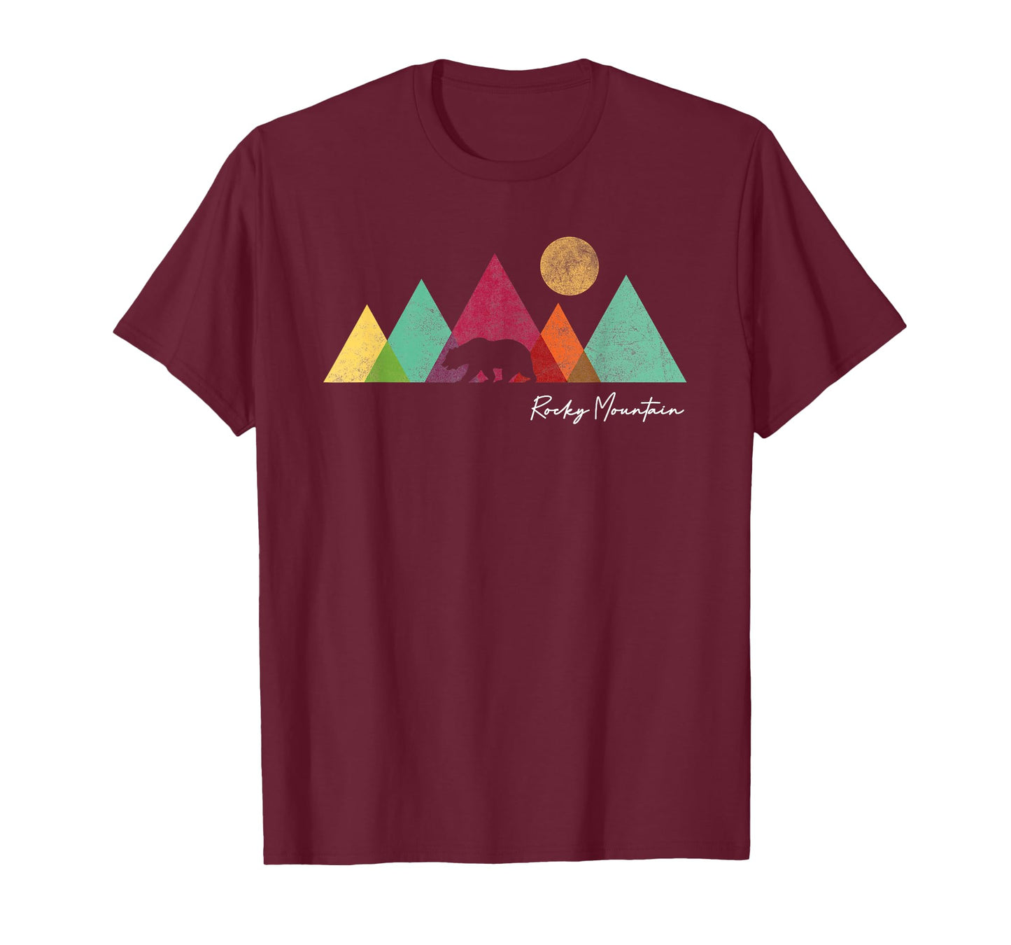 Rocky Mountains National Park Colorado Souvenir Bear Graphic T-Shirt