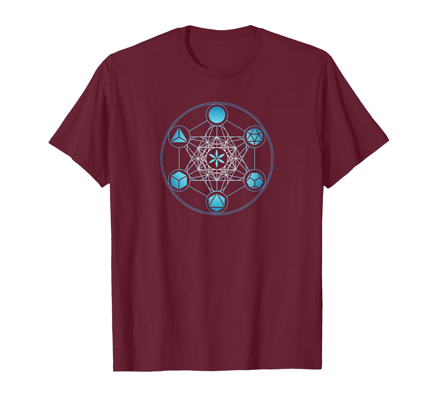 Metatrons Cube, Sacred Geometry, Platonic Bodies T-Shirt