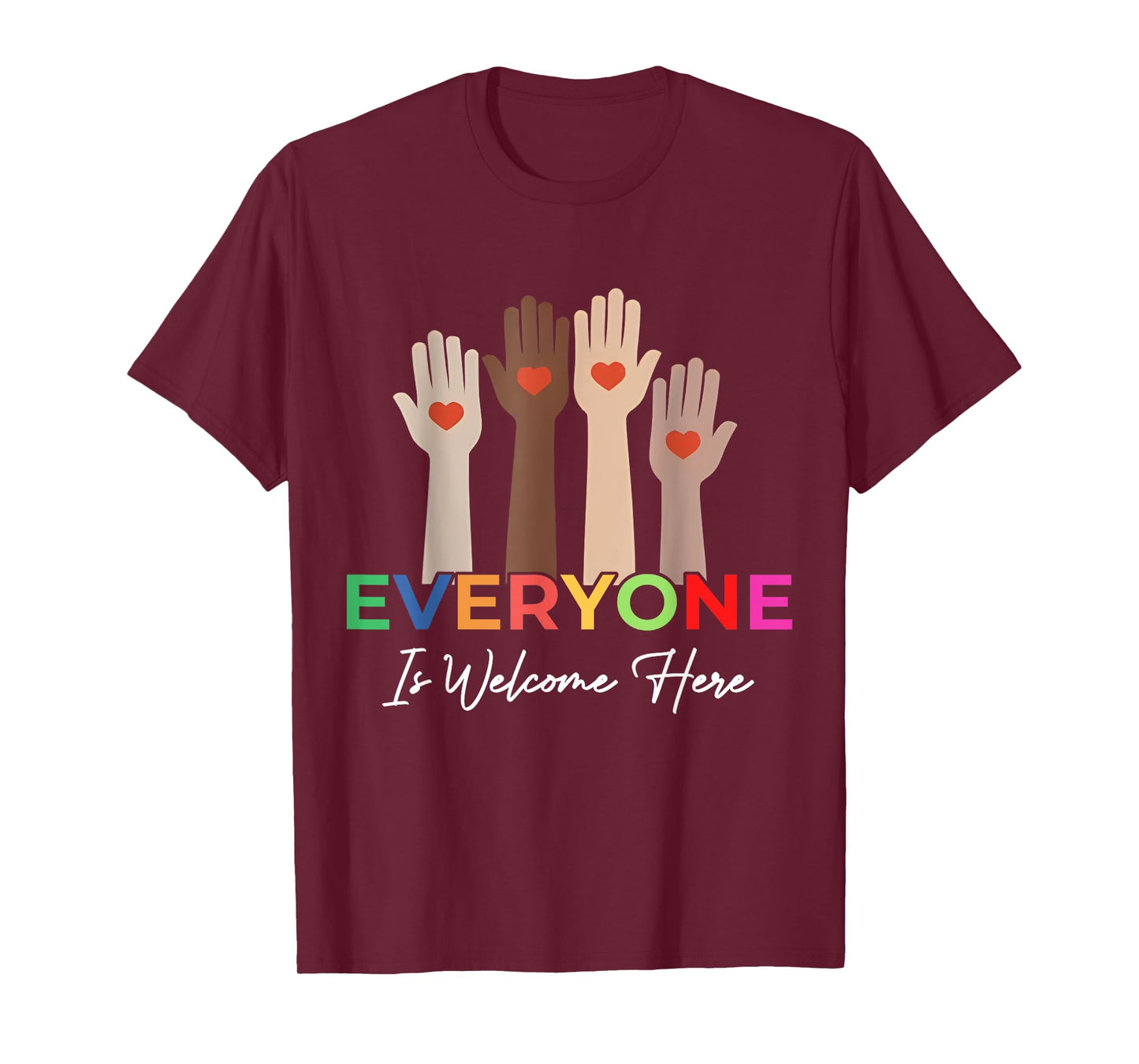 Everyone Is Welcome Here Idaho Teacher T-Shirt