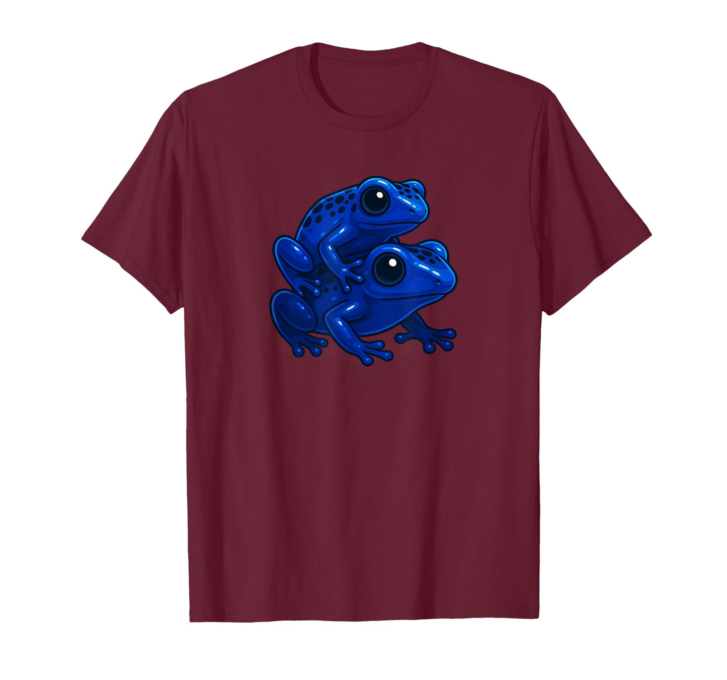 Two Blue Poison Dart Frog Design Nature Lover T-Shirt