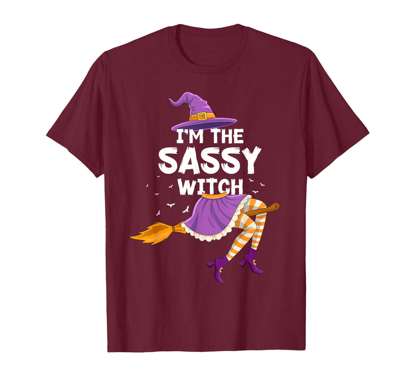 Matching Family I'm The Sassy Witch Halloween Girls Women T-Shirt