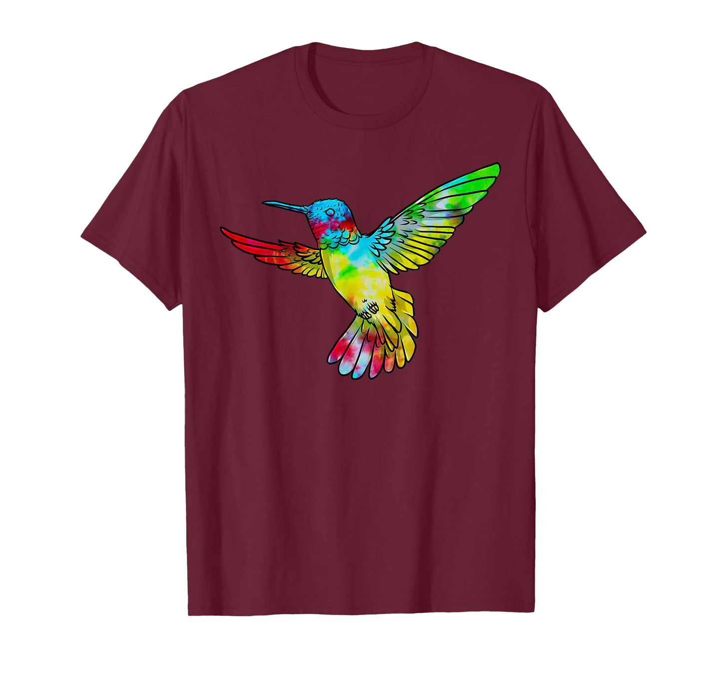 Vintage Tie Dye Hummingbird Birds Humming Bird Watcher T-Shirt