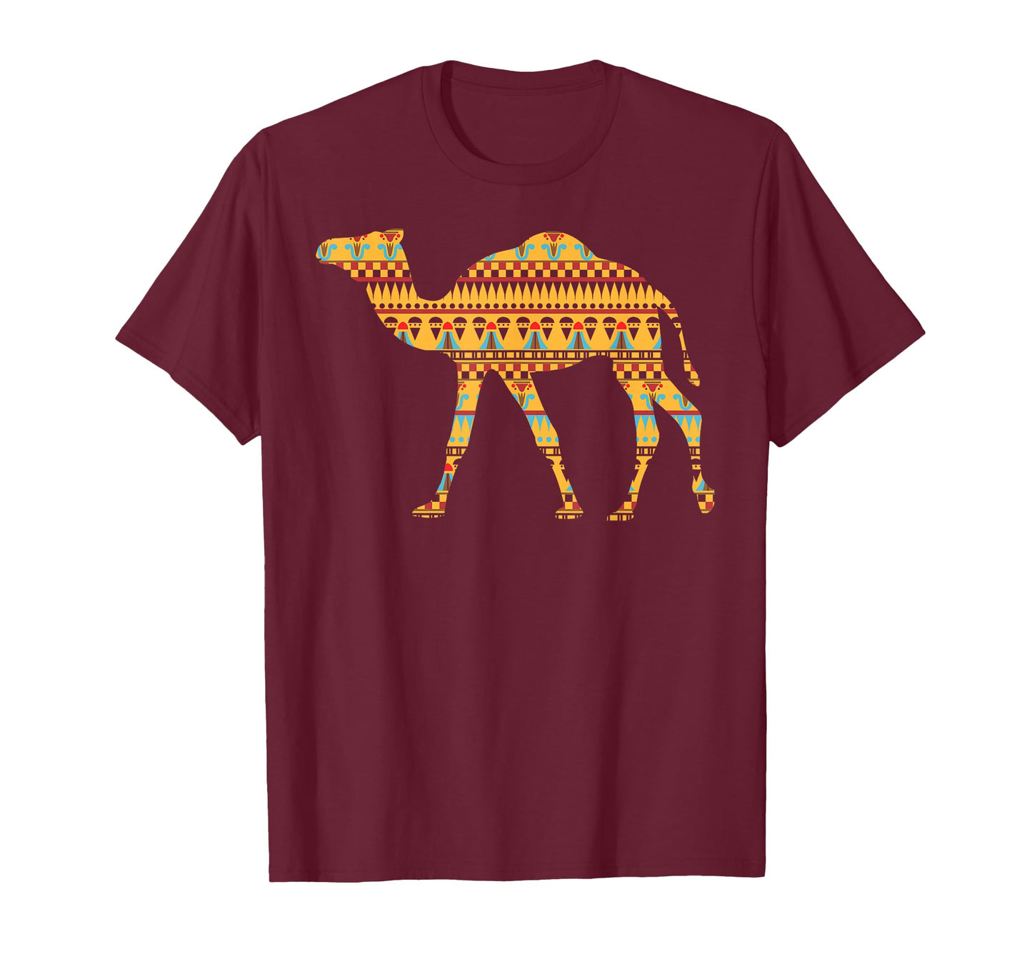 Camel T Shirt Middle Eastern Rug Pattern Women Men Kids T-Shirt
