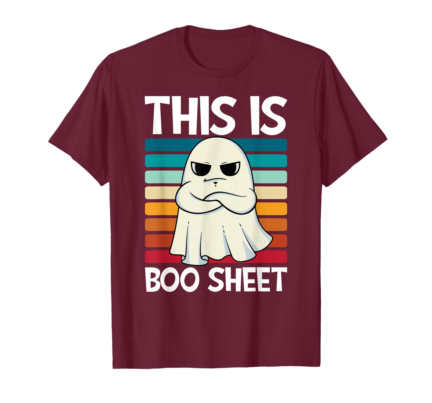 This is Boo Sheet Ghost Retro Halloween Costume Men Women T-Shirt
