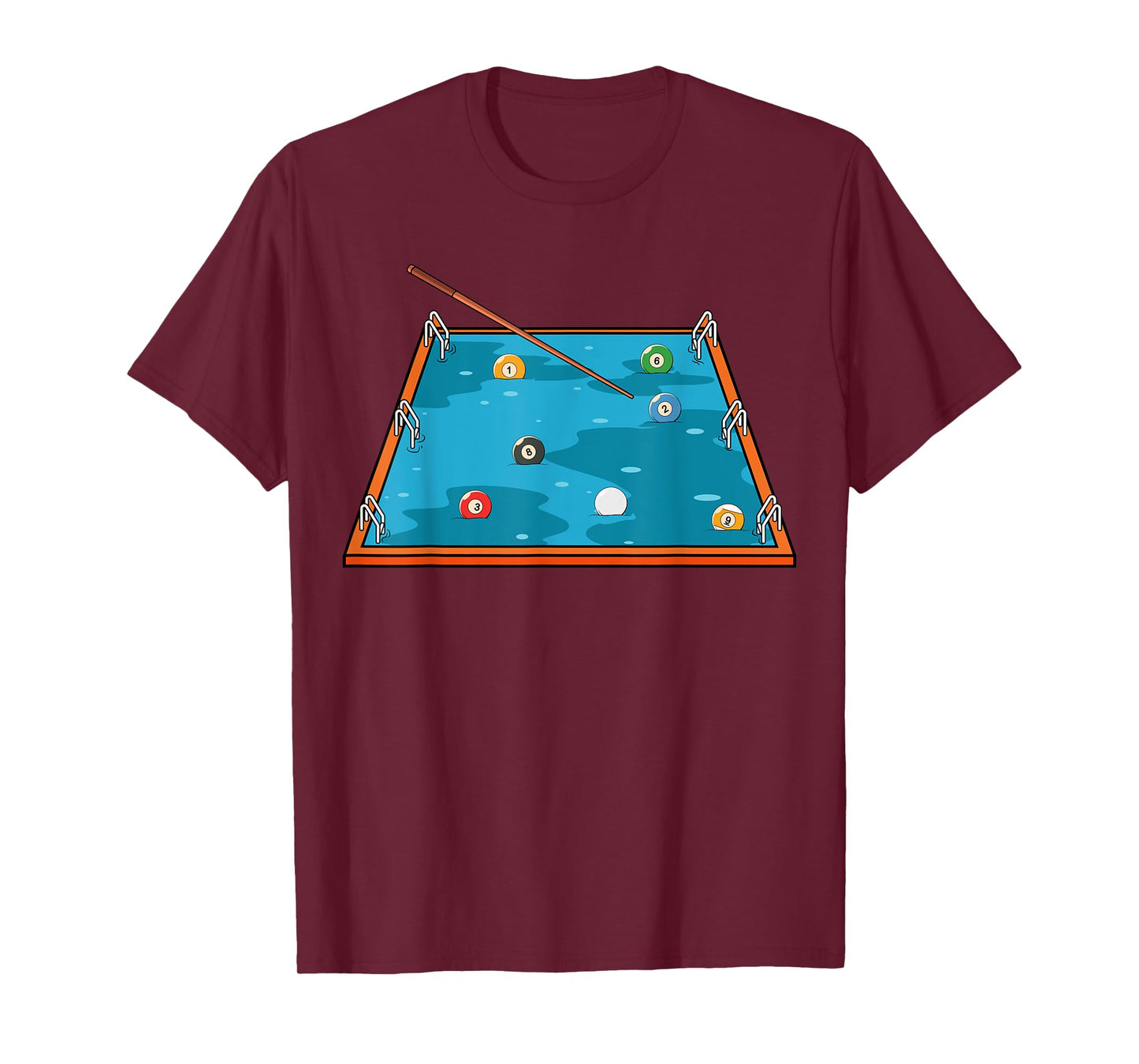 Swimming Pool Billiard Player Snooker T-Shirt