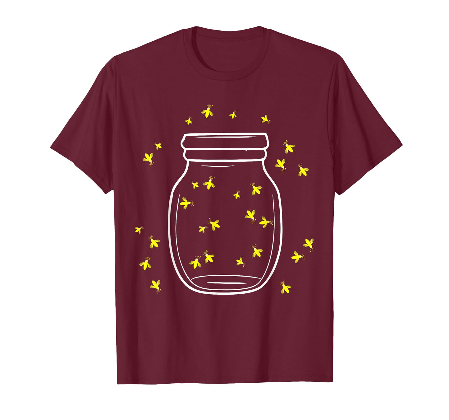 Fireflies in Jar for Nature Lovers Summer Vibe T-Shirt