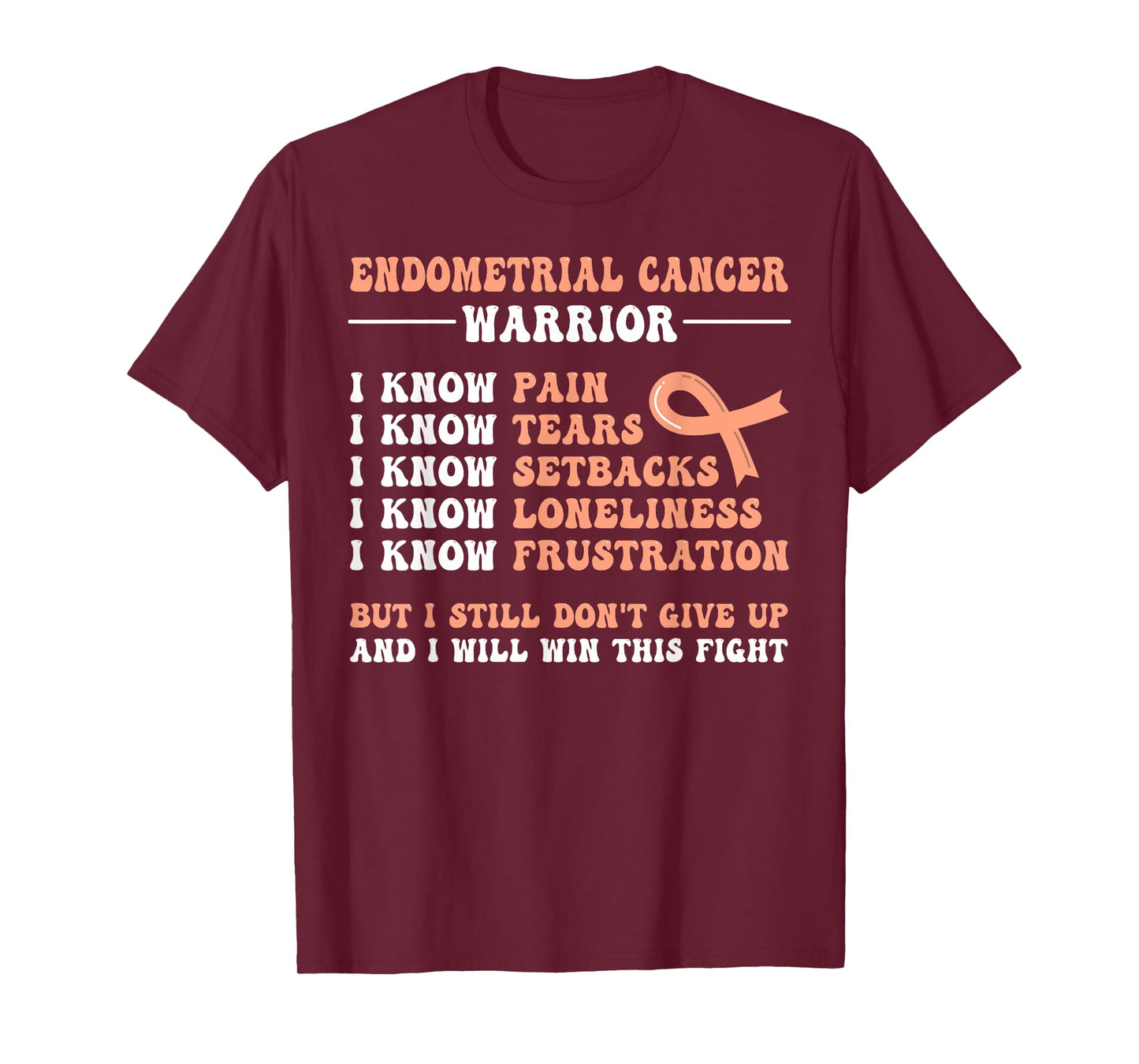 Endometrial Cancer Warrior T-Shirt