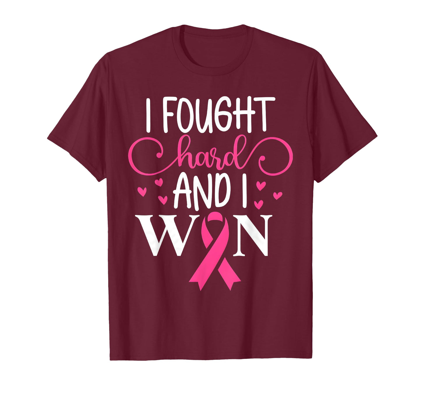 Breast Cancer Awareness I Fought Like A Girl And Won Women T-Shirt