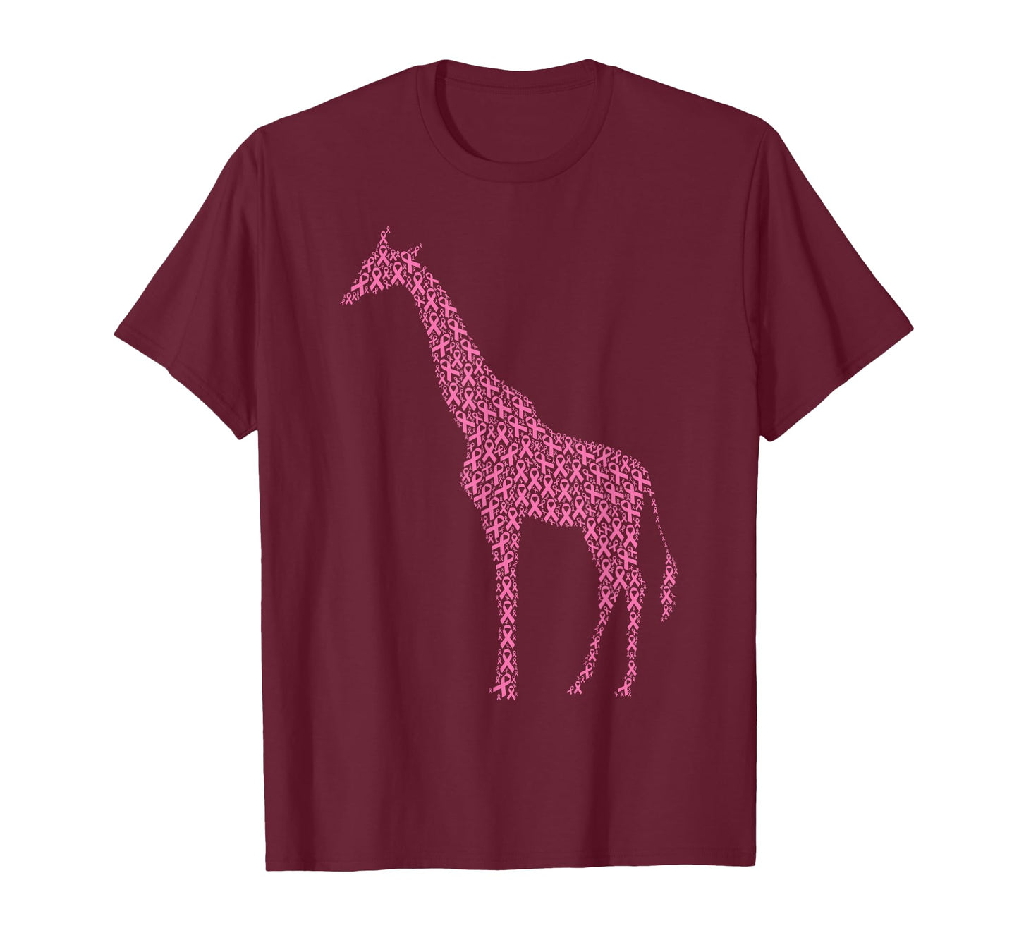 Breast Cancer Awareness Pink Ribbon & Survivor - Giraffe T-Shirt