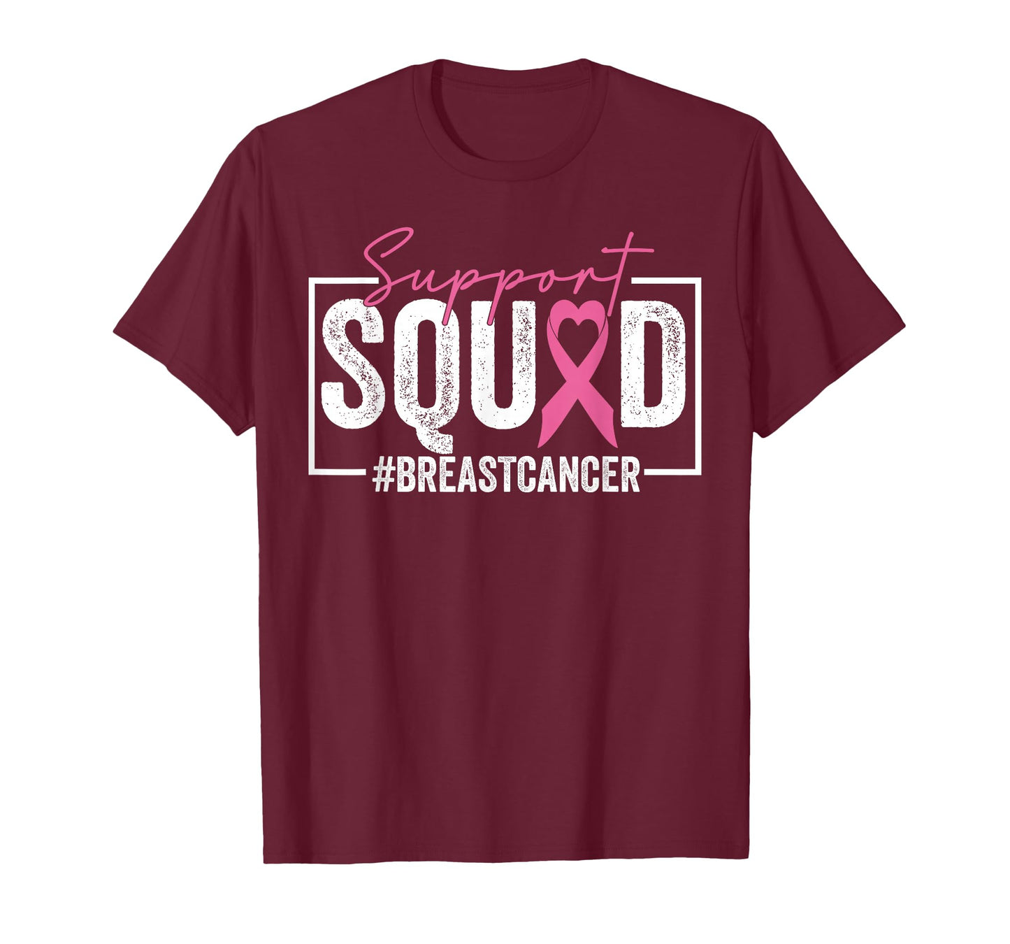 Support Squad Breast Cancer Awareness Pink Ribbon Adults Kid T-Shirt