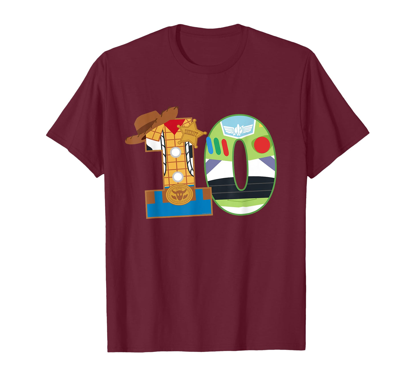 Disney and Pixar’s Toy Story Tenth Birthday 10 Years Old T-Shirt