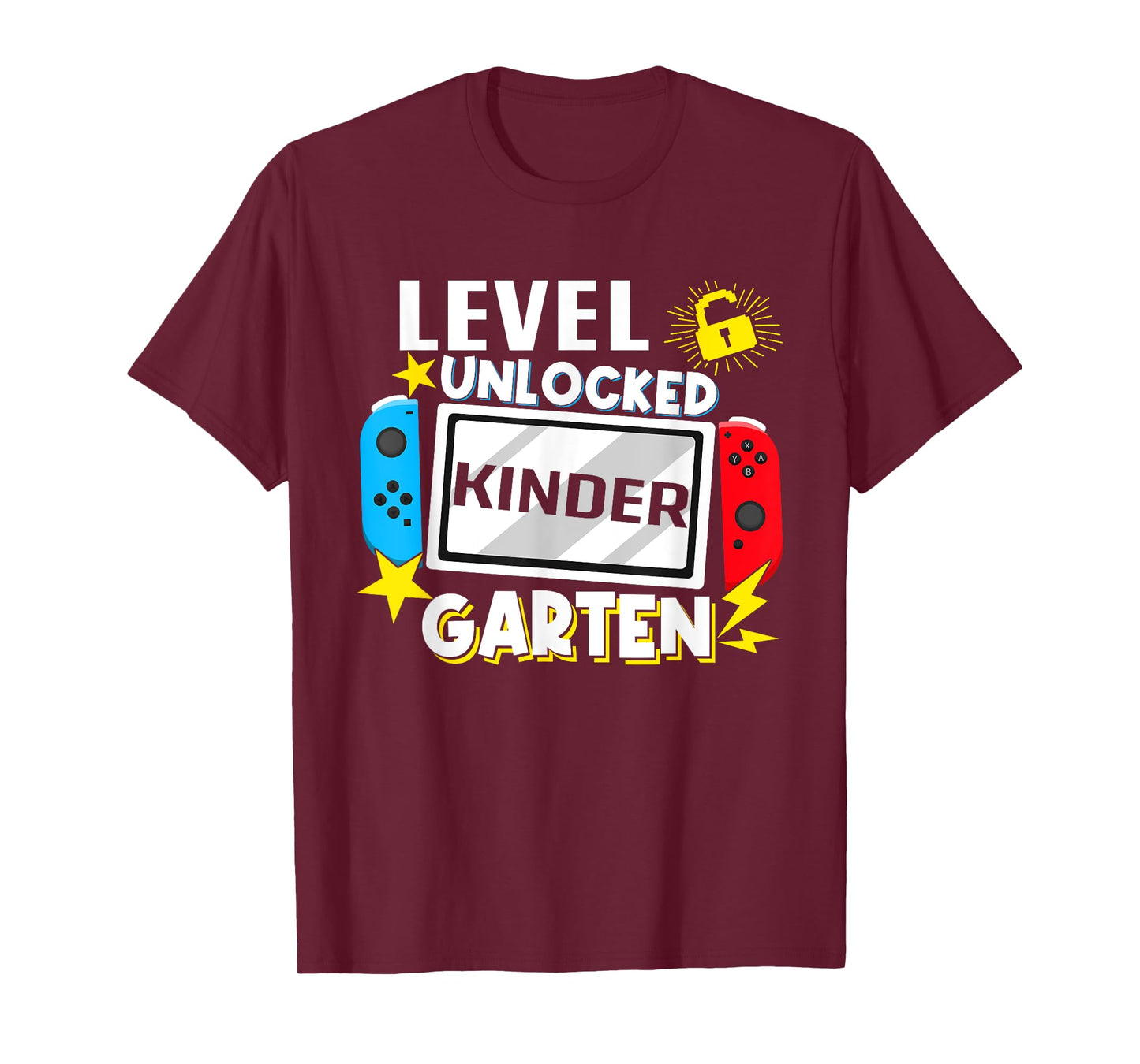 First Day Of Kindergarten Level Unlocked Game Back To School T-Shirt
