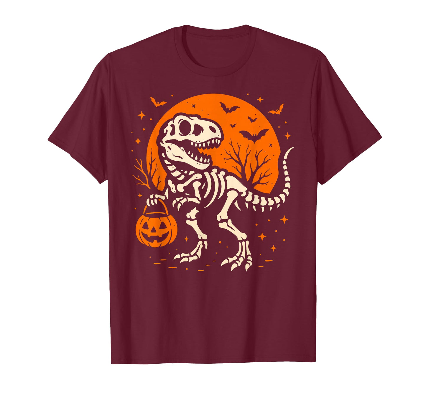 Spooky Trex Halloween Tee Kids Boys Girls Funny Halloween T-Shirt