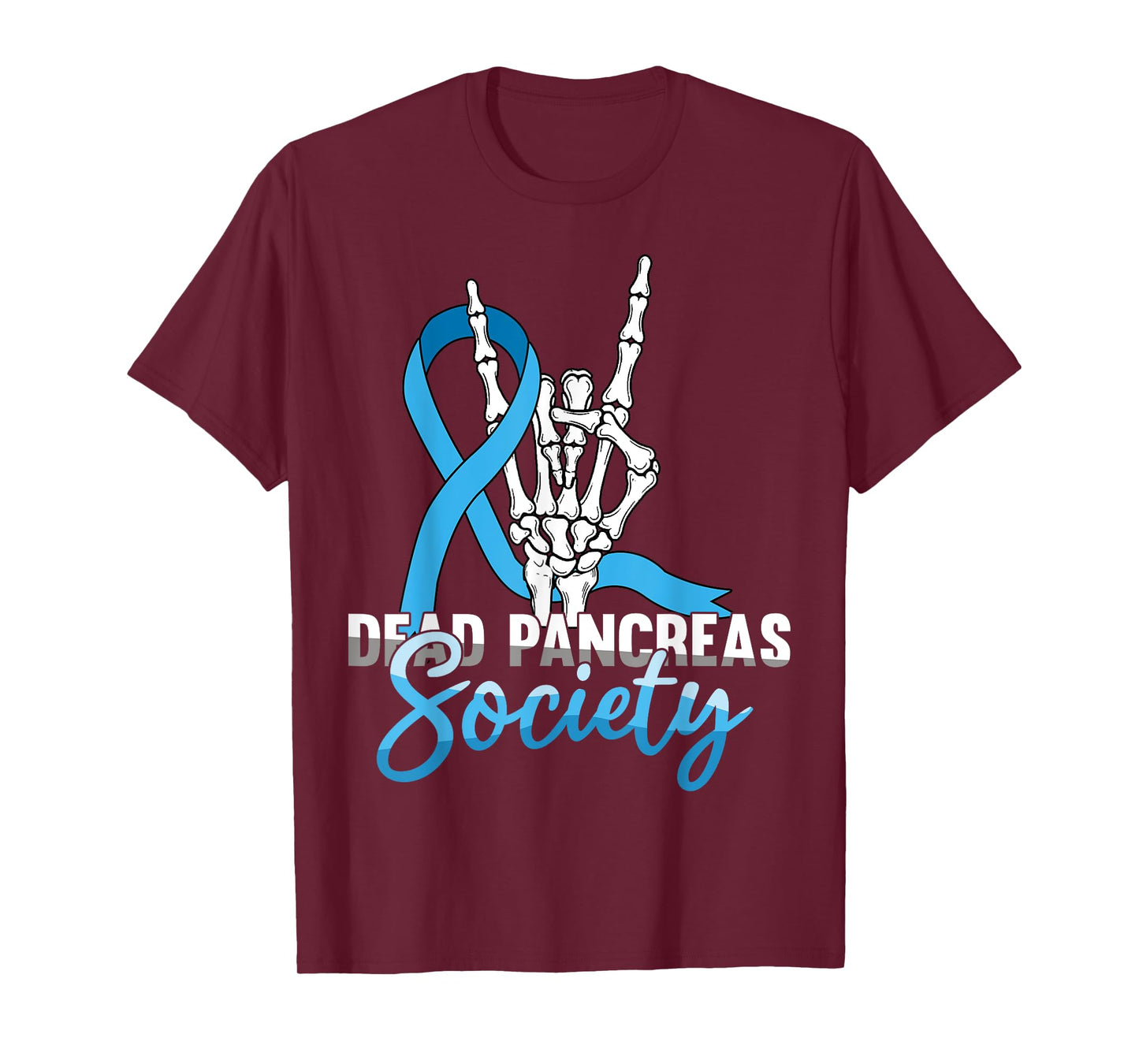 Dead Pancreas Society Skeleton Halloween Awareness T-Shirt