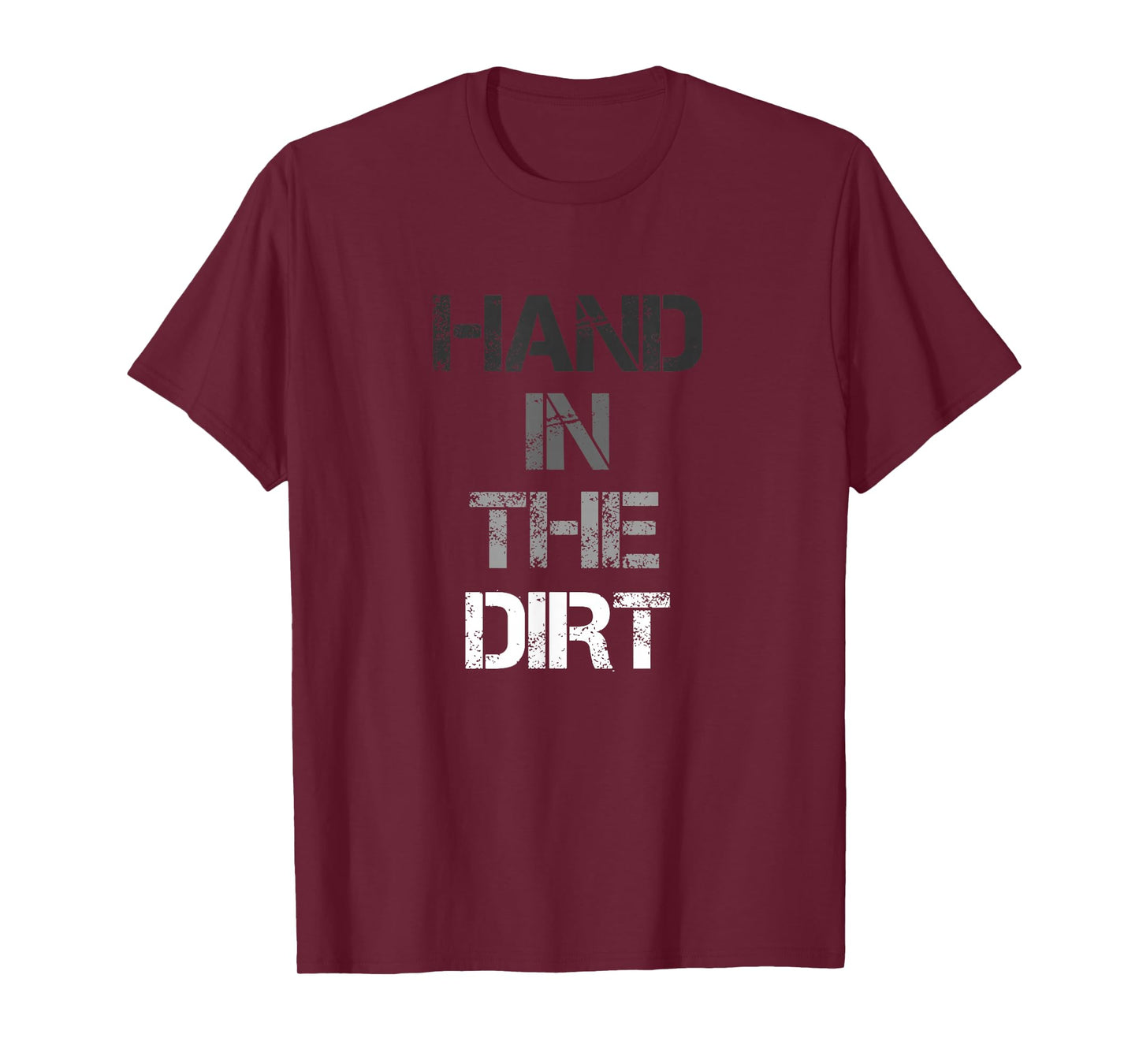 Football Lineman Shirts For Men Gloves Hand In The Dirt Tees T-Shirt