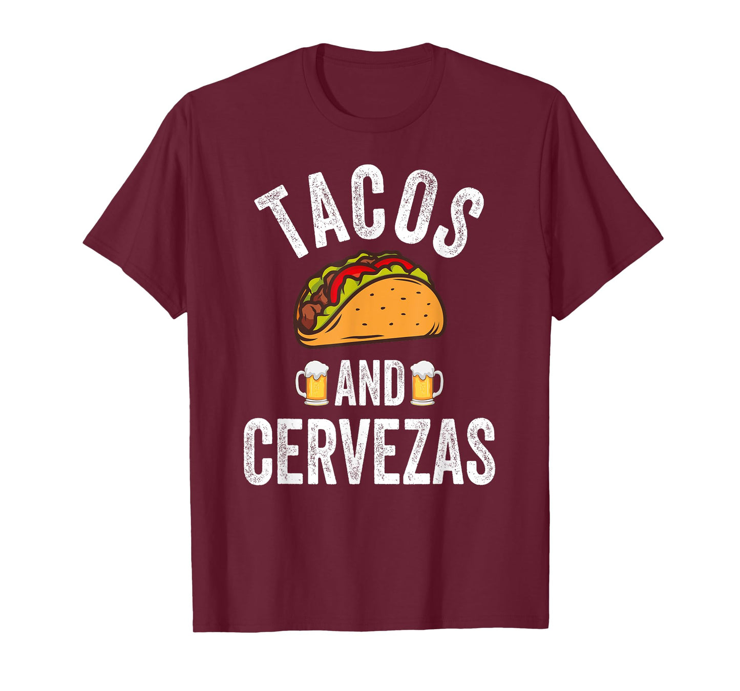 Tacos And Cervezas Shirt Funny Cinco De Mayo Mexican Party T-Shirt