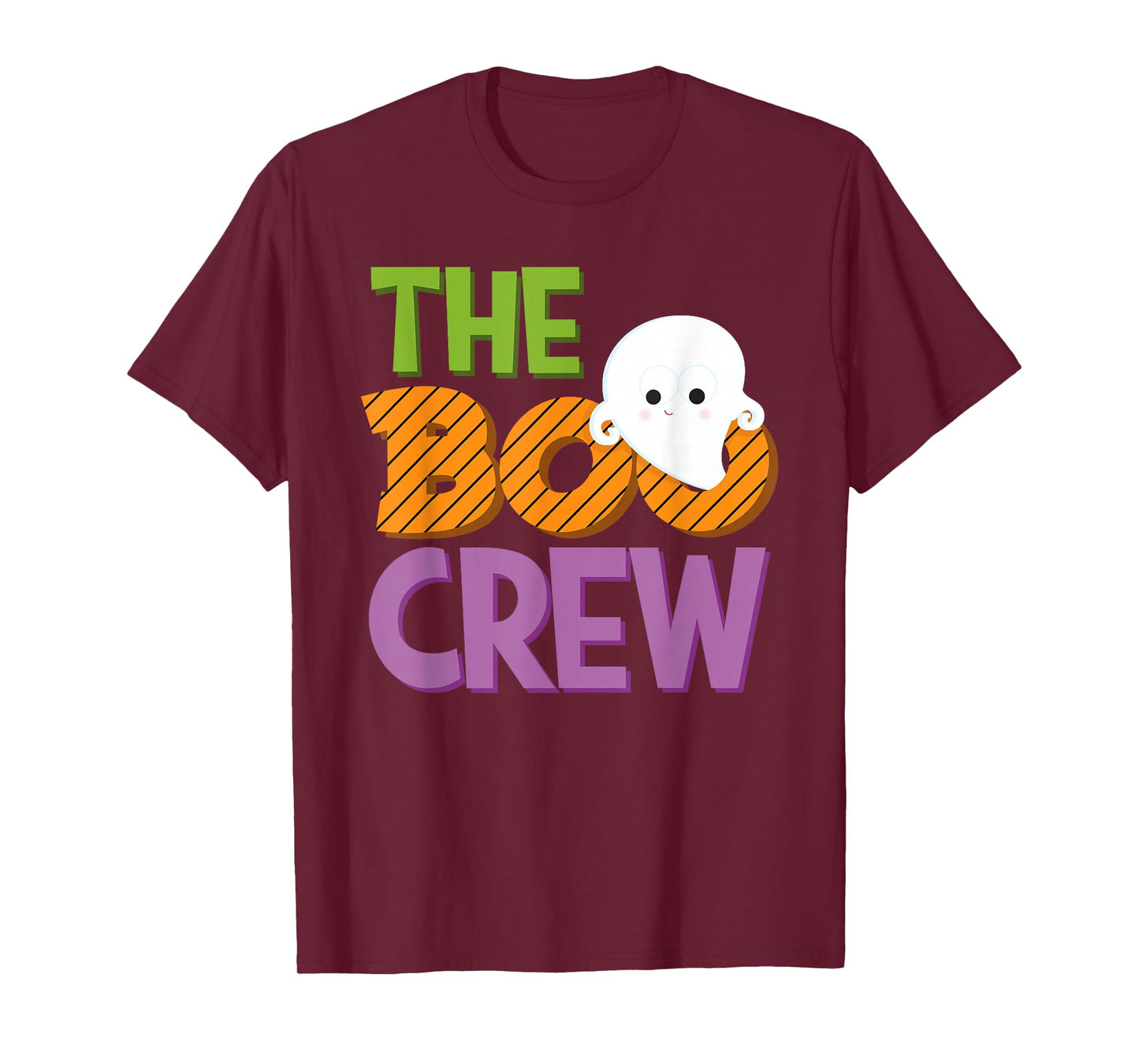 Halloween Ghost The Boo Crew Costume Matching Women Kids Men T-Shirt