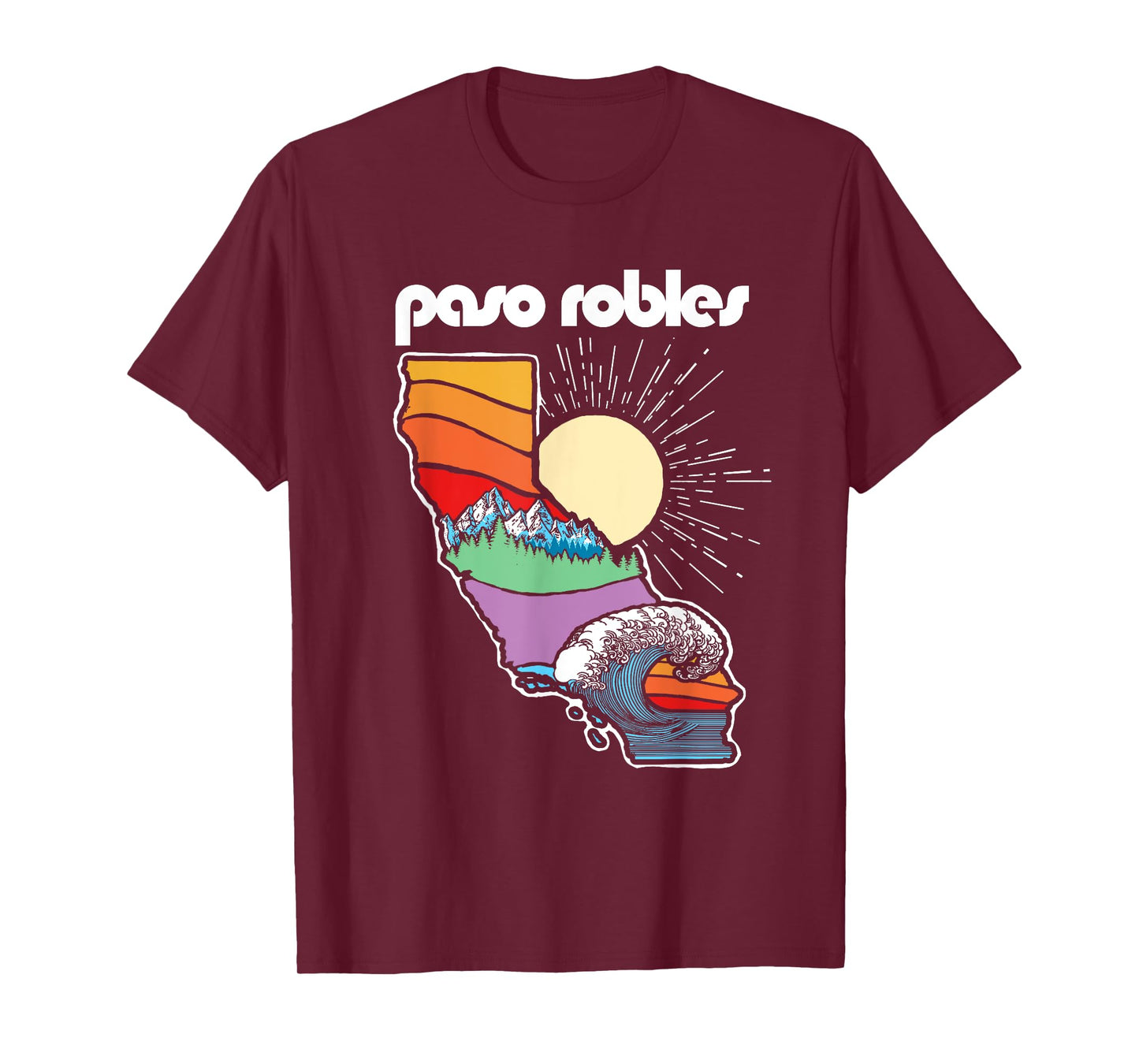 Paso Robles California Outdoors Retro Nature Graphic T-Shirt